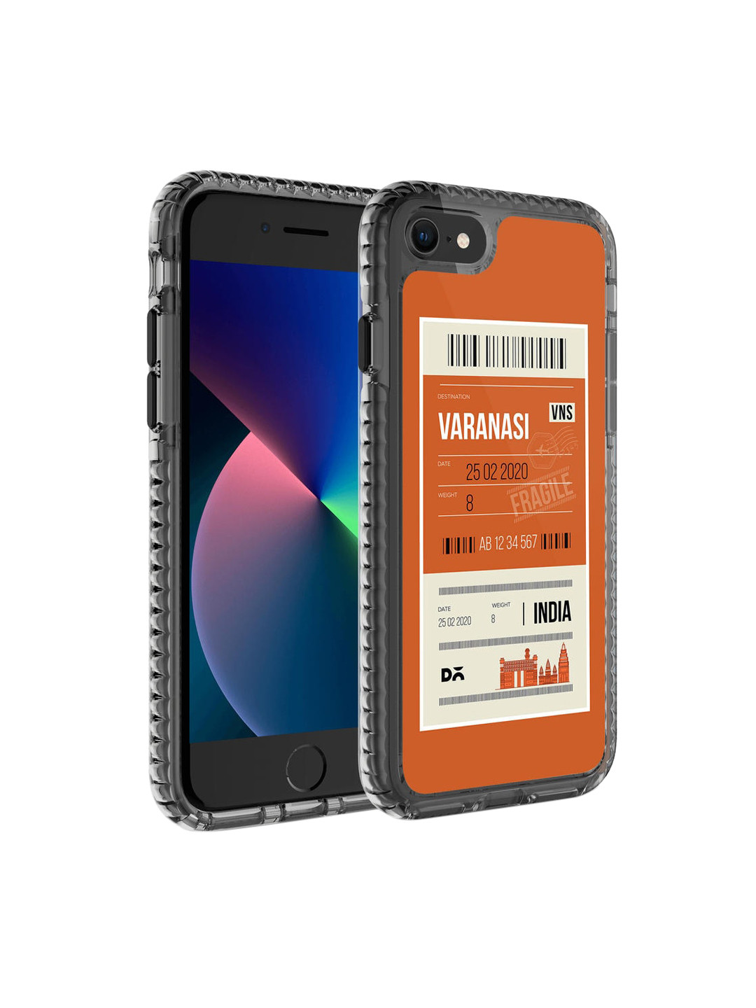 

DailyObjects Orange Varanasi City Tag Printed iPhone 7 Back Case