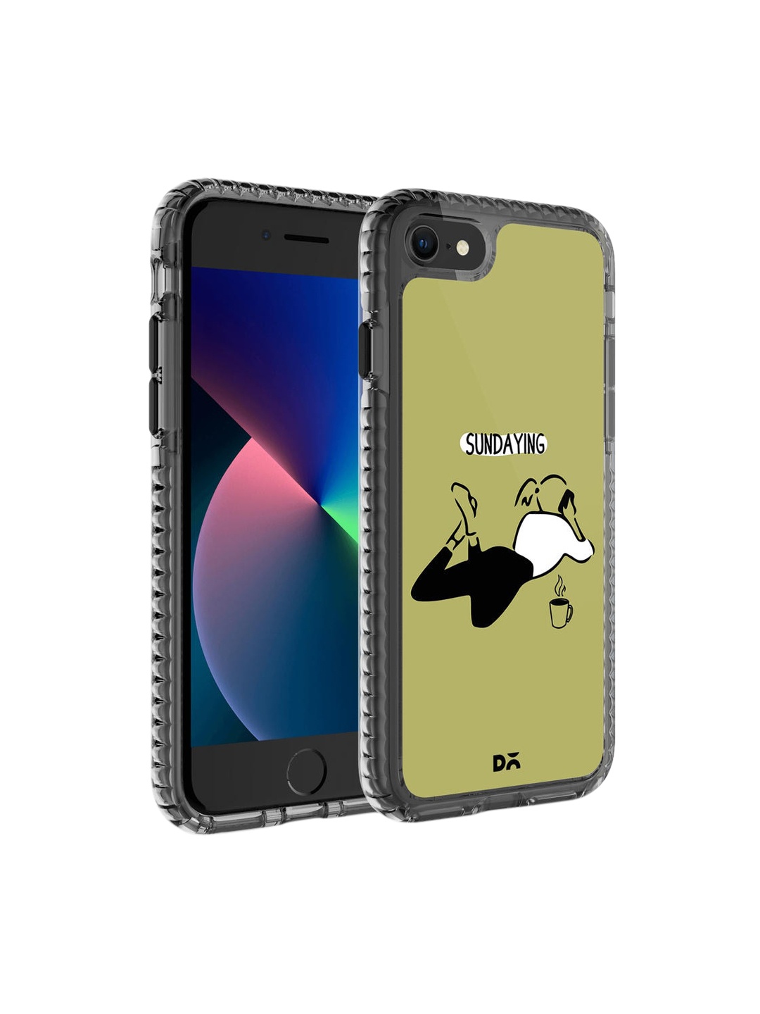 

DailyObjects Green & Black Sundaying iPhone SE 2020 Back Case