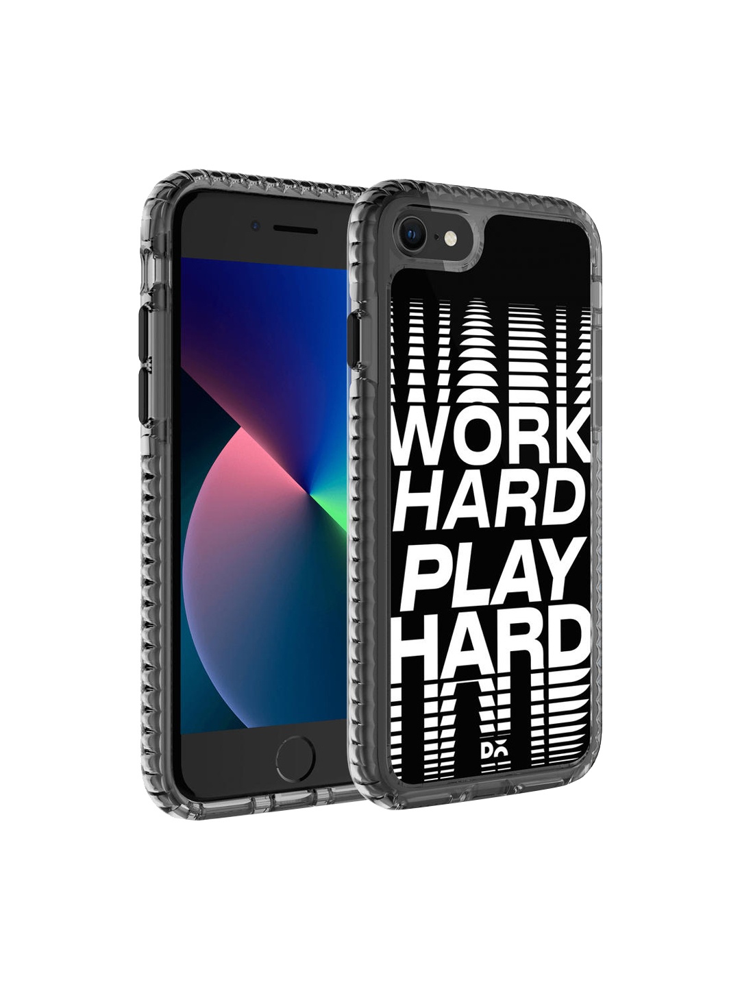 

DailyObjects Black & White Work Hard iPhone 7 Back Case