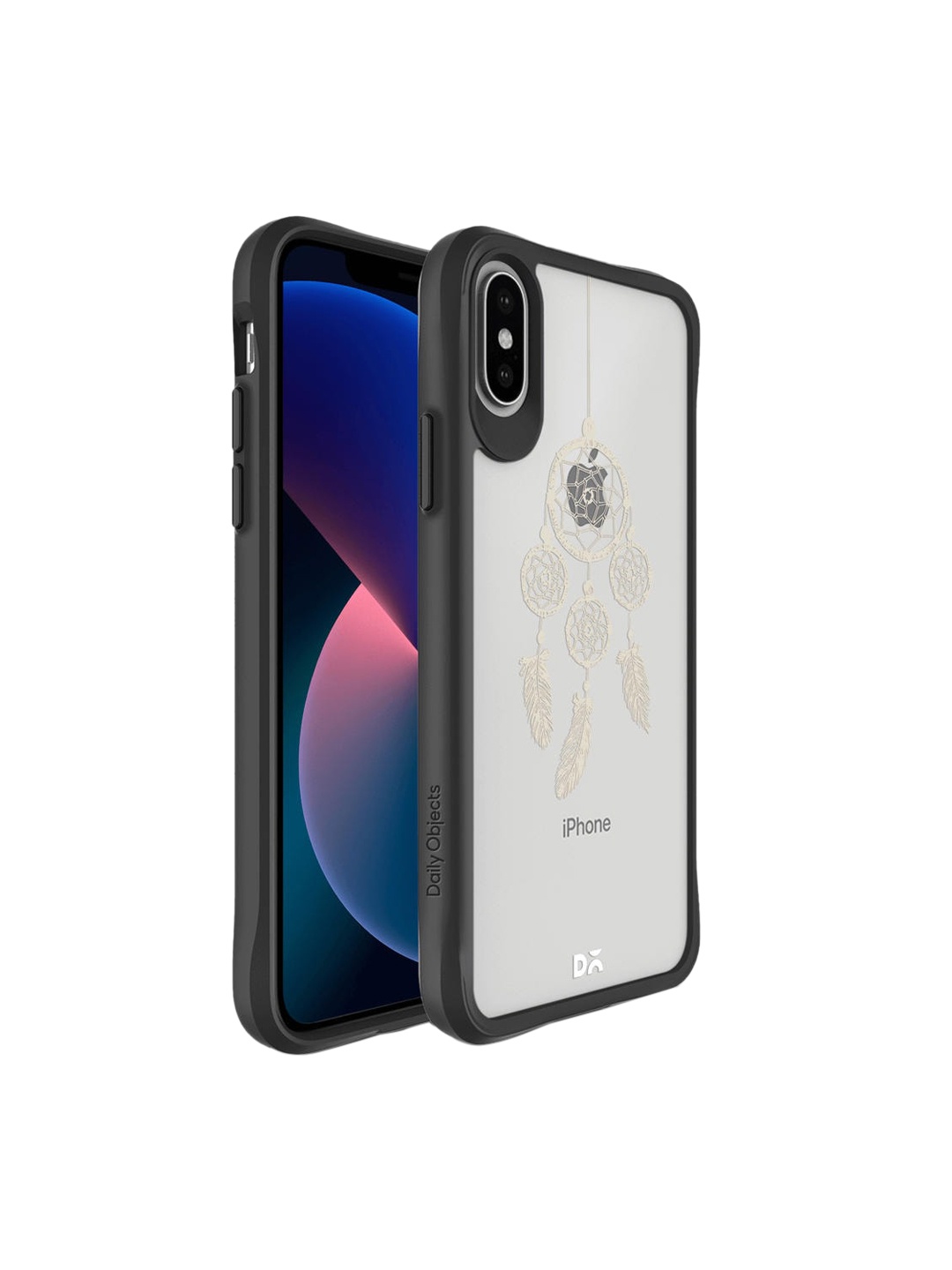 

DailyObjects Black & Off White Dreams Hybrid Clear iPhone X Back Case