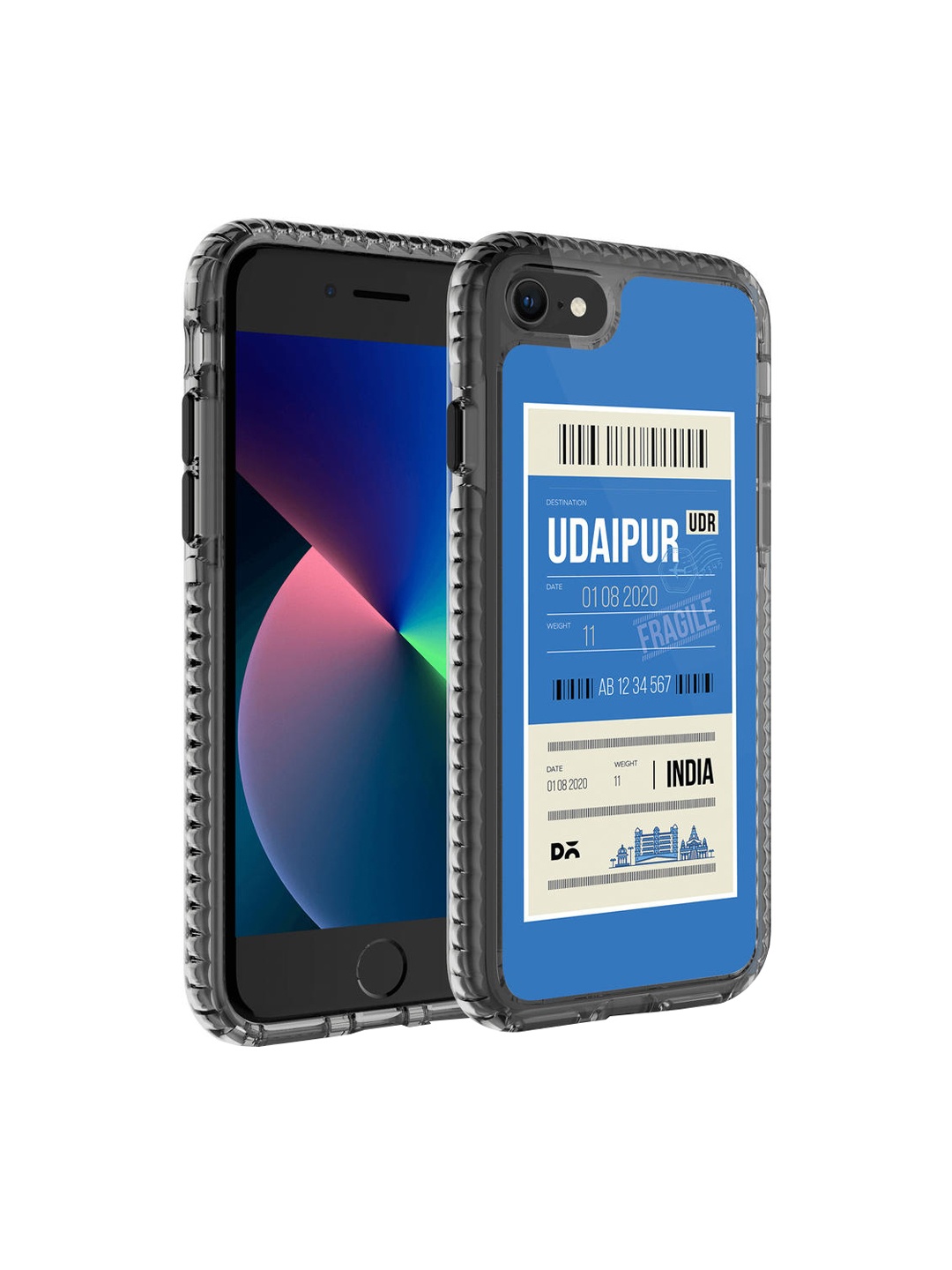 

DailyObjects Black & Blue Udaipur City Tag Stride iPhone 7 Back Case
