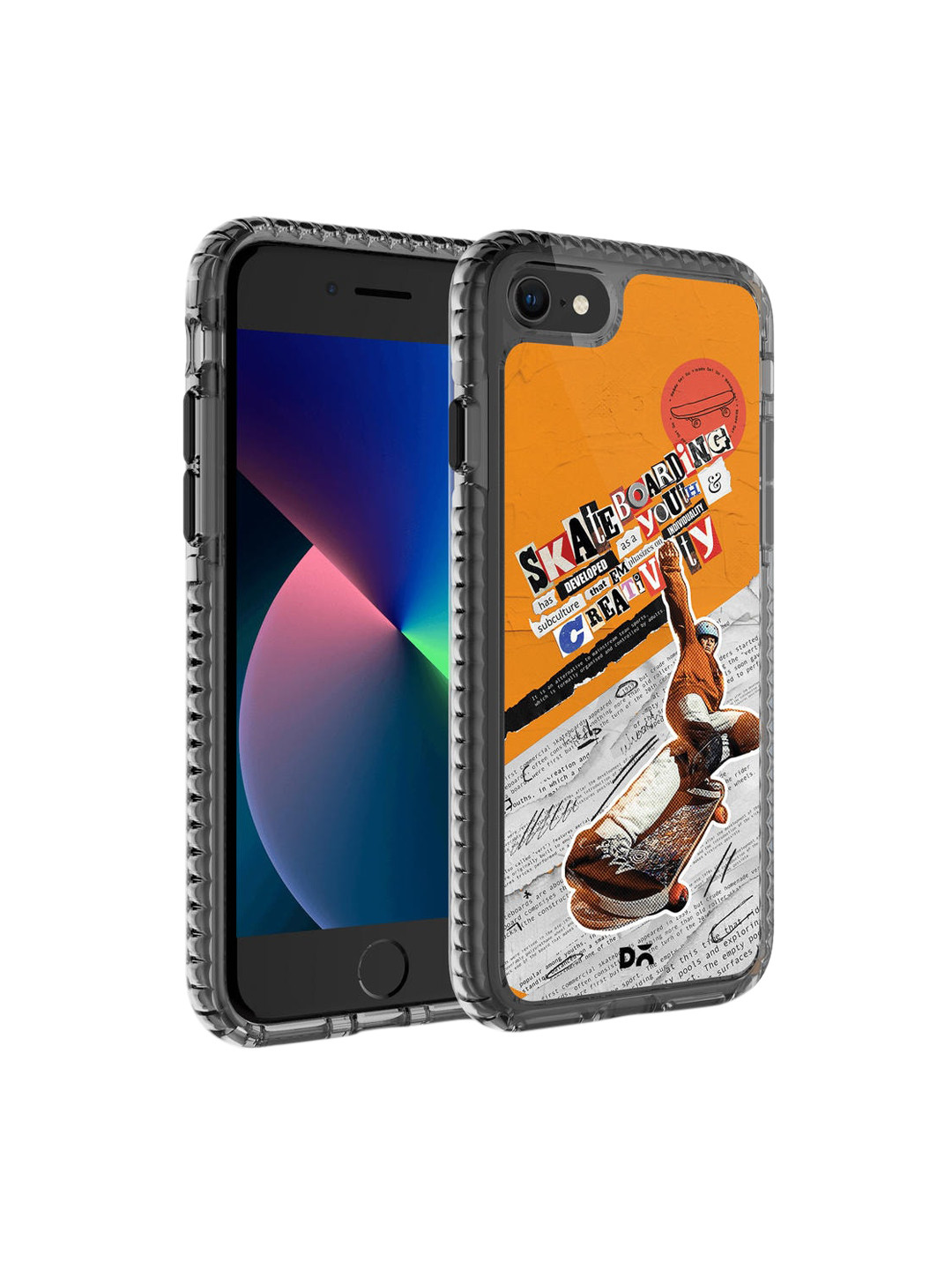 

DailyObjects Orange & White Skater Subculture Stride 2.0 iPhone 7 Back Case