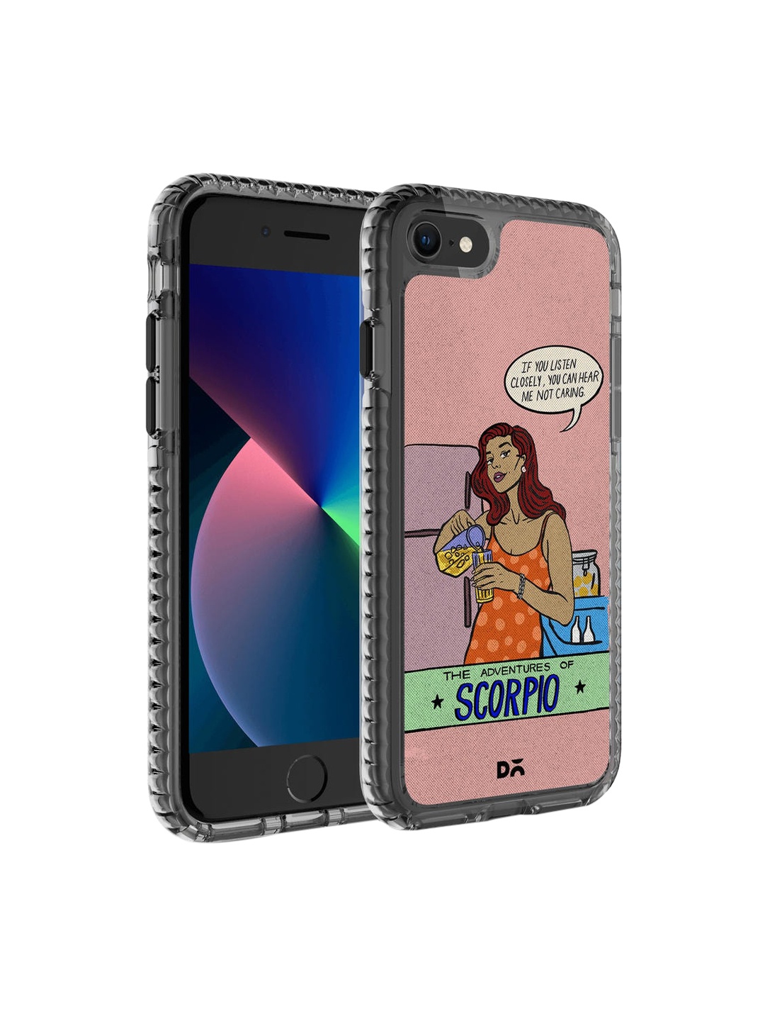 

DailyObjects Pink & Blue Scorpio Stride 2.0 iPhone SE 2020 Back Case