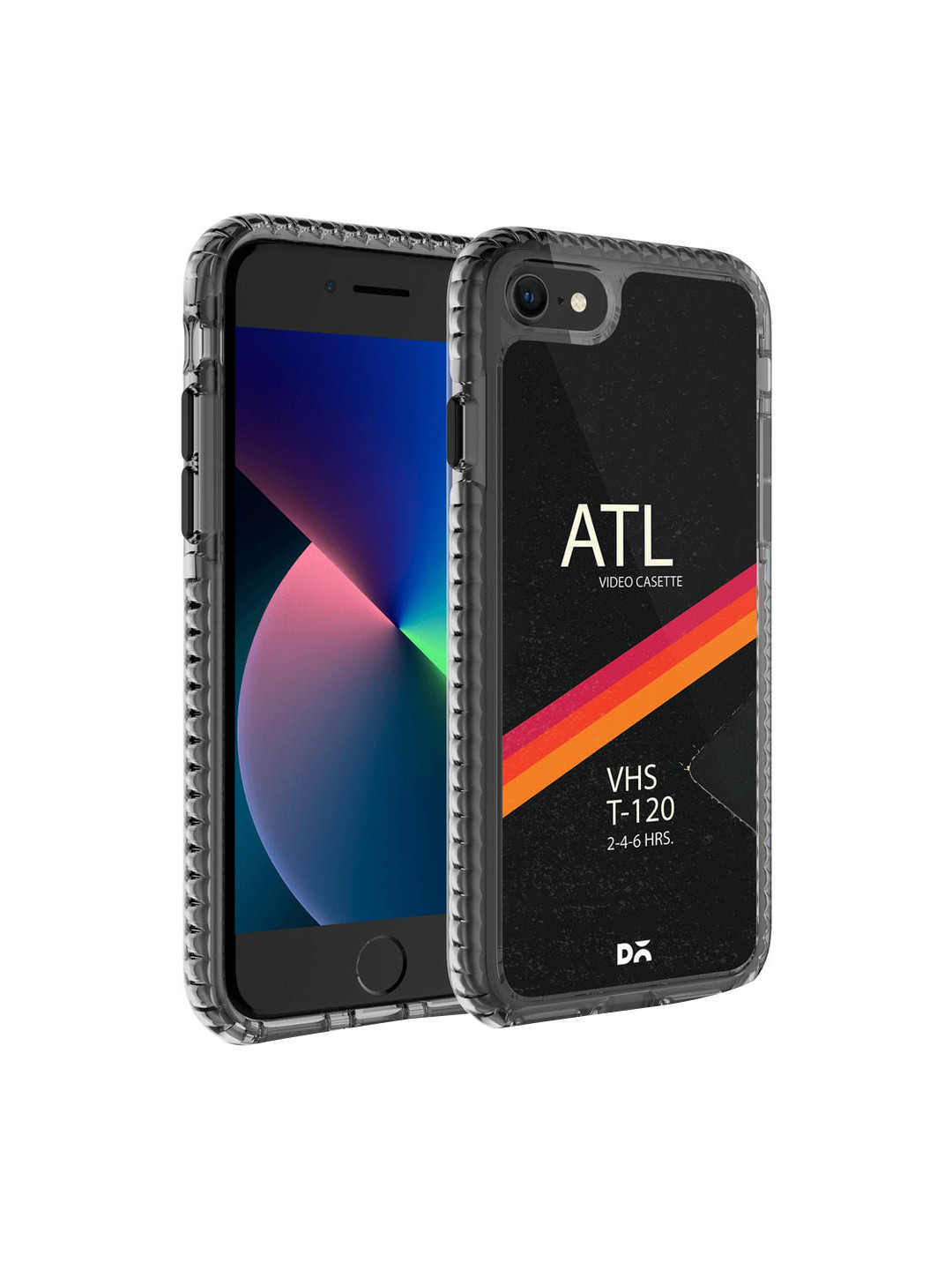 

DailyObjects Black-Coloured Printed T-120 Video Cassette iPhone SE 2020 Back Case