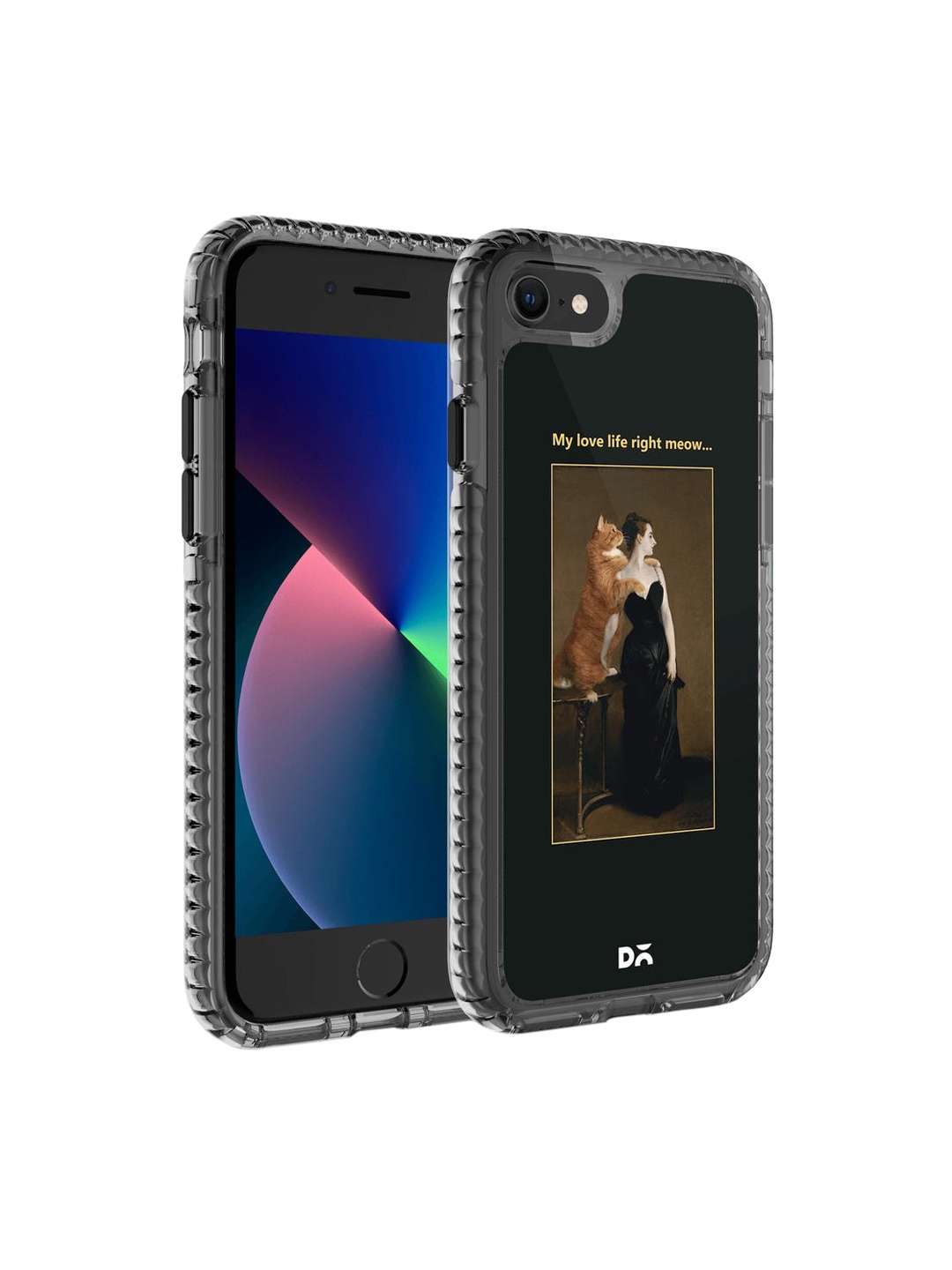

DailyObjects Adults Black & Brown Love Life Meow iPhone 8 Back Case