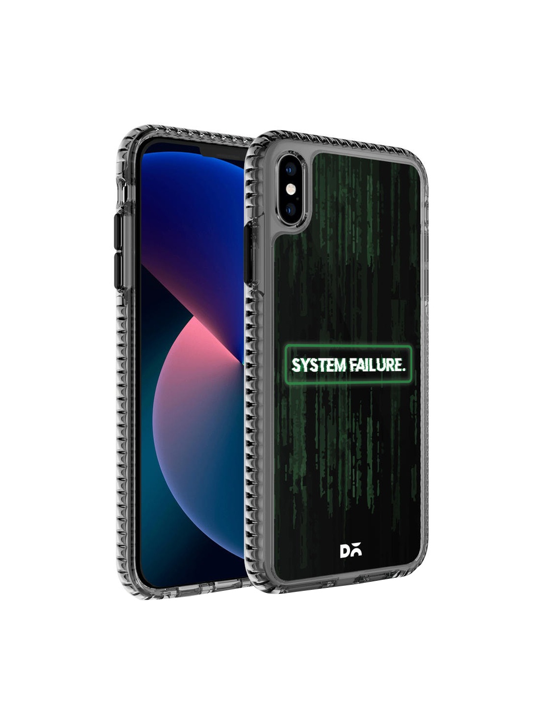 

DailyObjects Black & Green System Failure Printed iPhone X Back Case