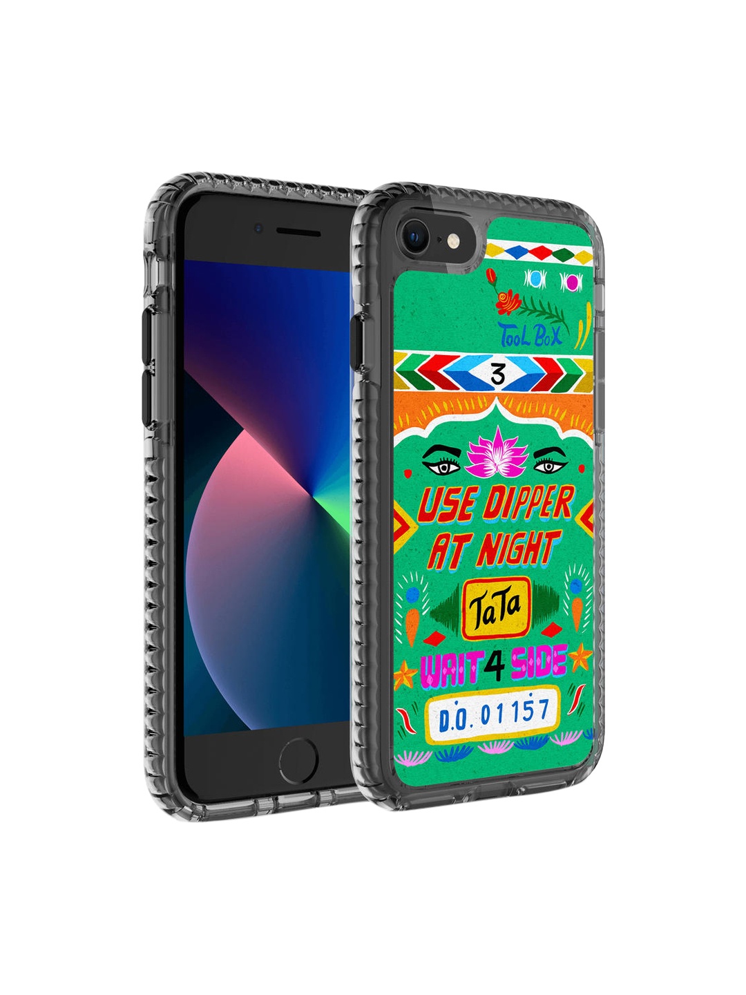 

DailyObjects Green & Yellow Nasheele Naina Truckback iPhone SE 2020 Mobile Case