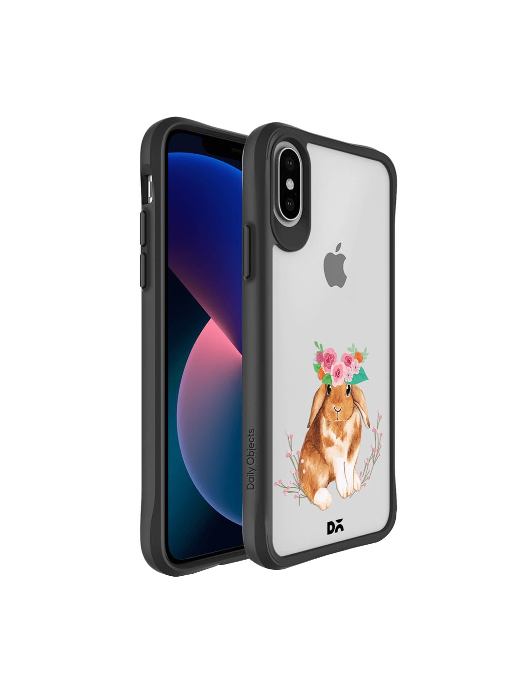 

DailyObjects White & Brown Flower Bunny iPhone XS Back Case