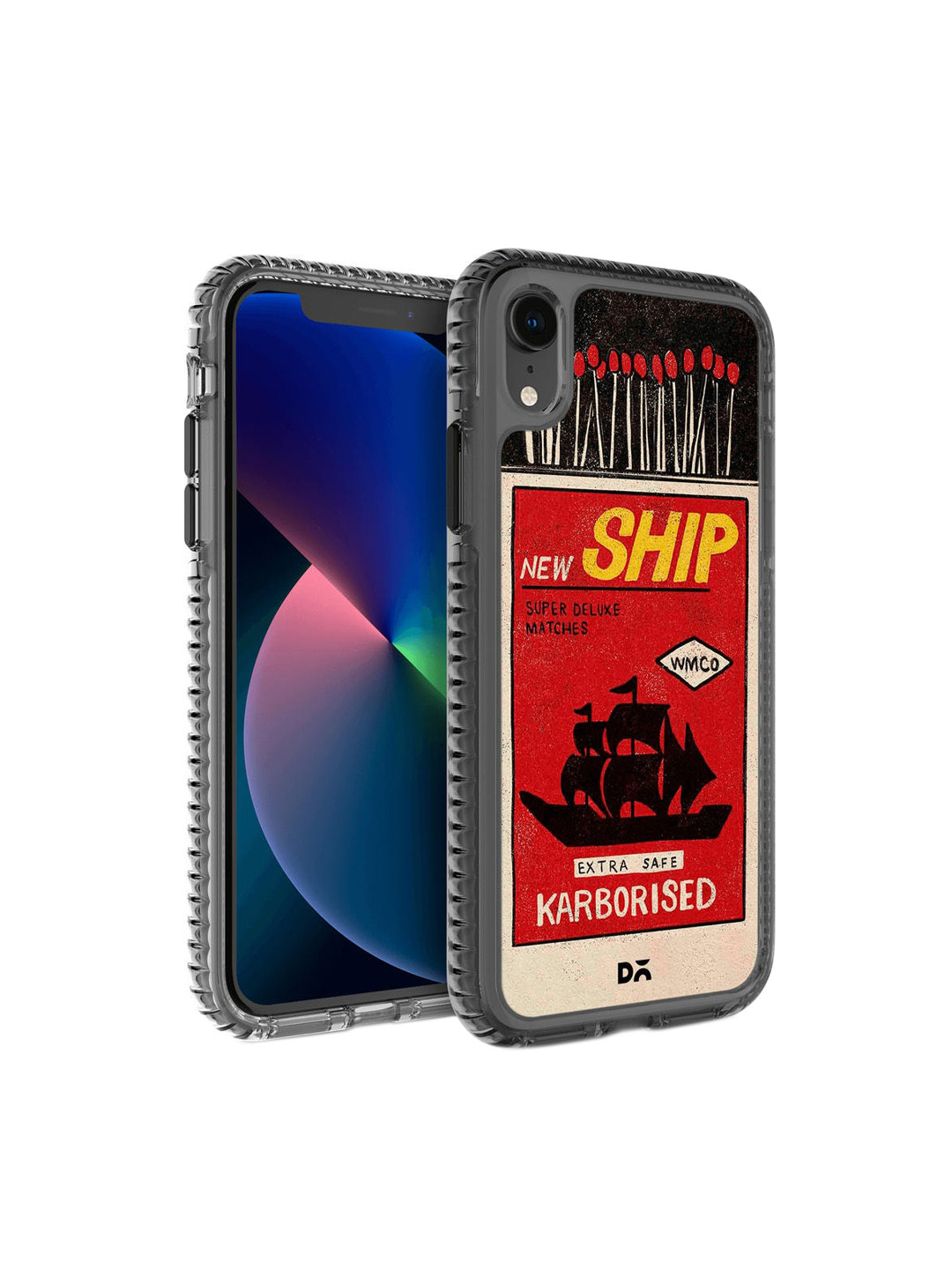 

DailyObjects Black & Red New Ship Matchbox iPhone XR Back Case