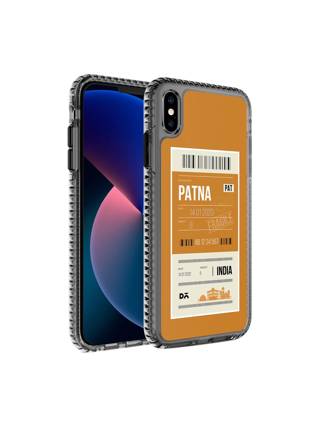 

DailyObjects Patna City Tag Printed iPhone XS Phone Case, Mustard