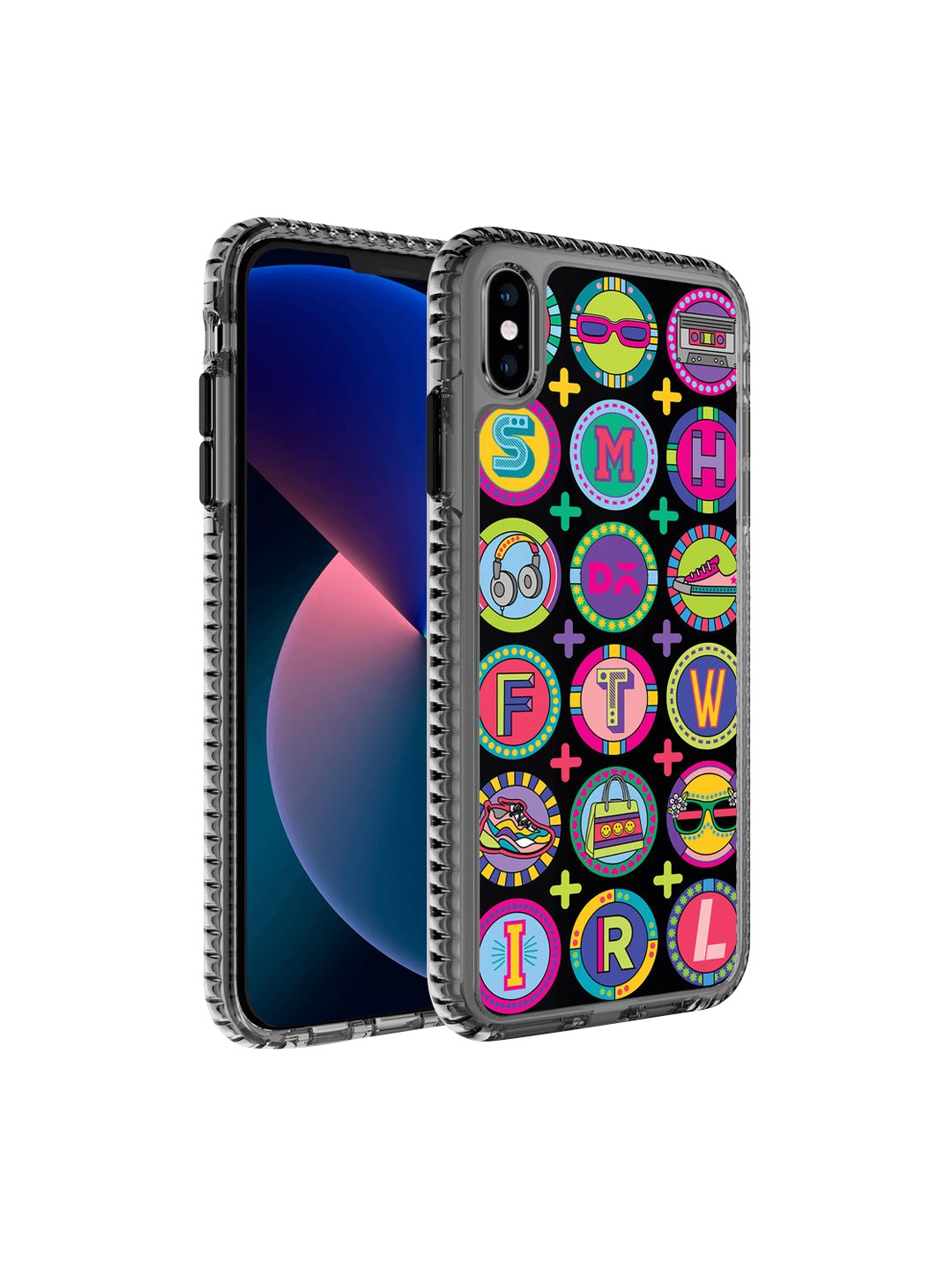 

DailyObjects Black & Pink Millennial Lingo Stride 2.0 iPhone X Back Case