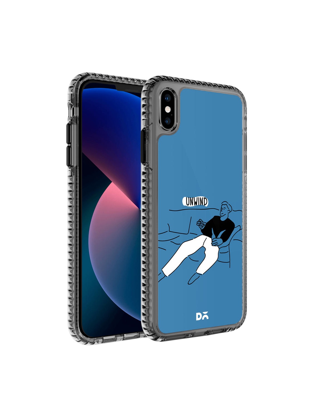 

DailyObjects Blue & White Unwinder iPhone XS Max Back Case