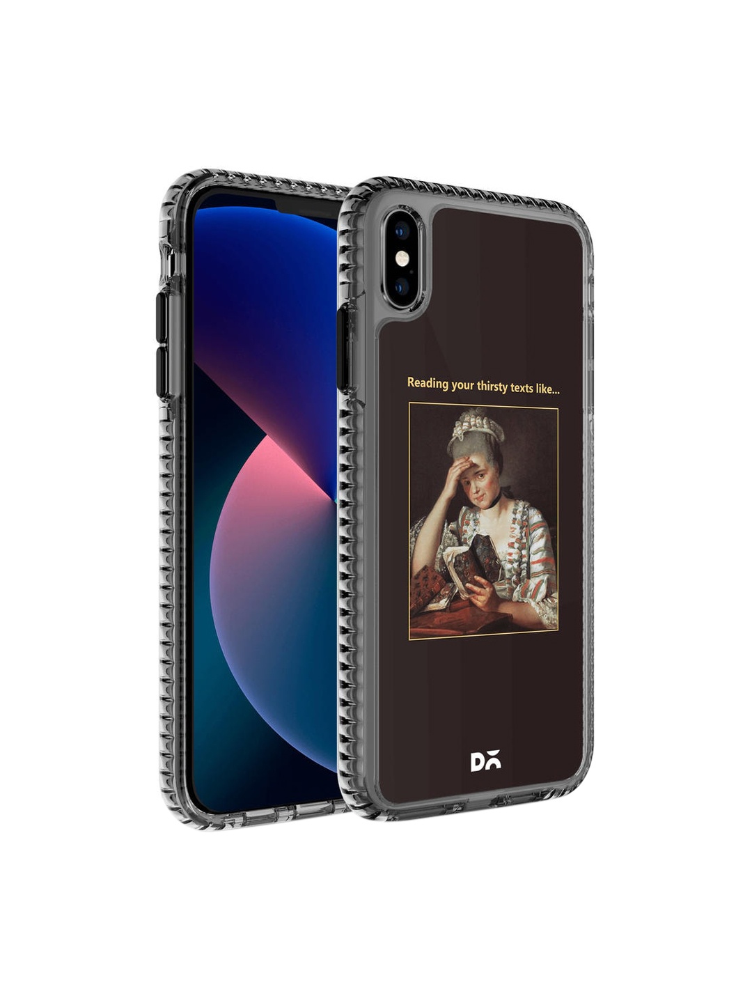 

DailyObjects Black Thirsty Text iPhone XS Max Back Case