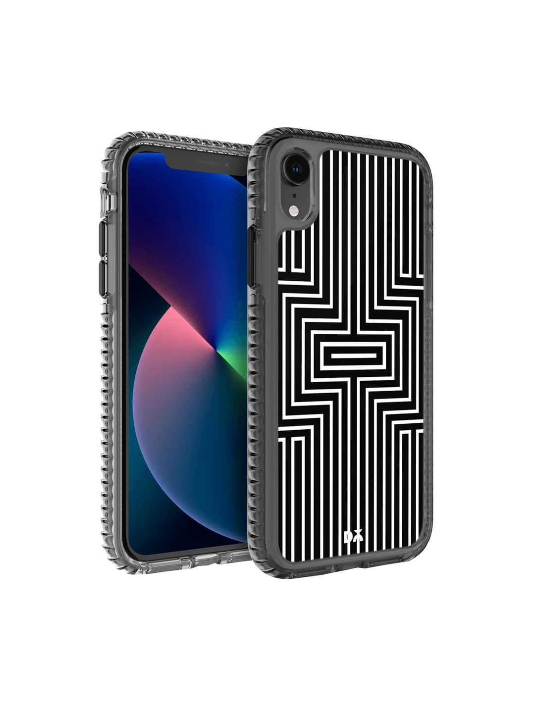

DailyObjects Black & White Maze iPhone XR Bcak Case