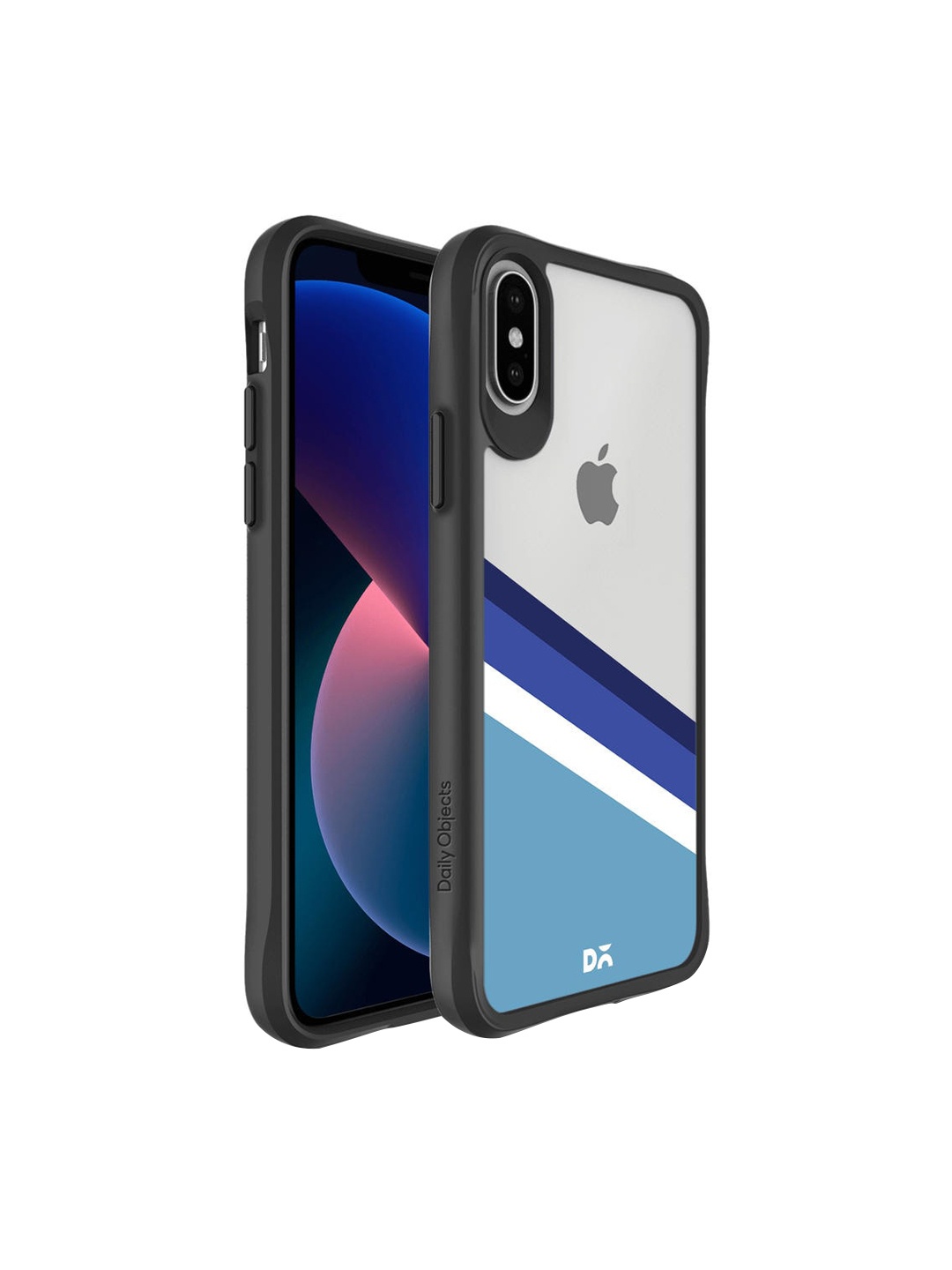 

DailyObjects Black & Blue Aqua Angles iPhone XS Max Back Case