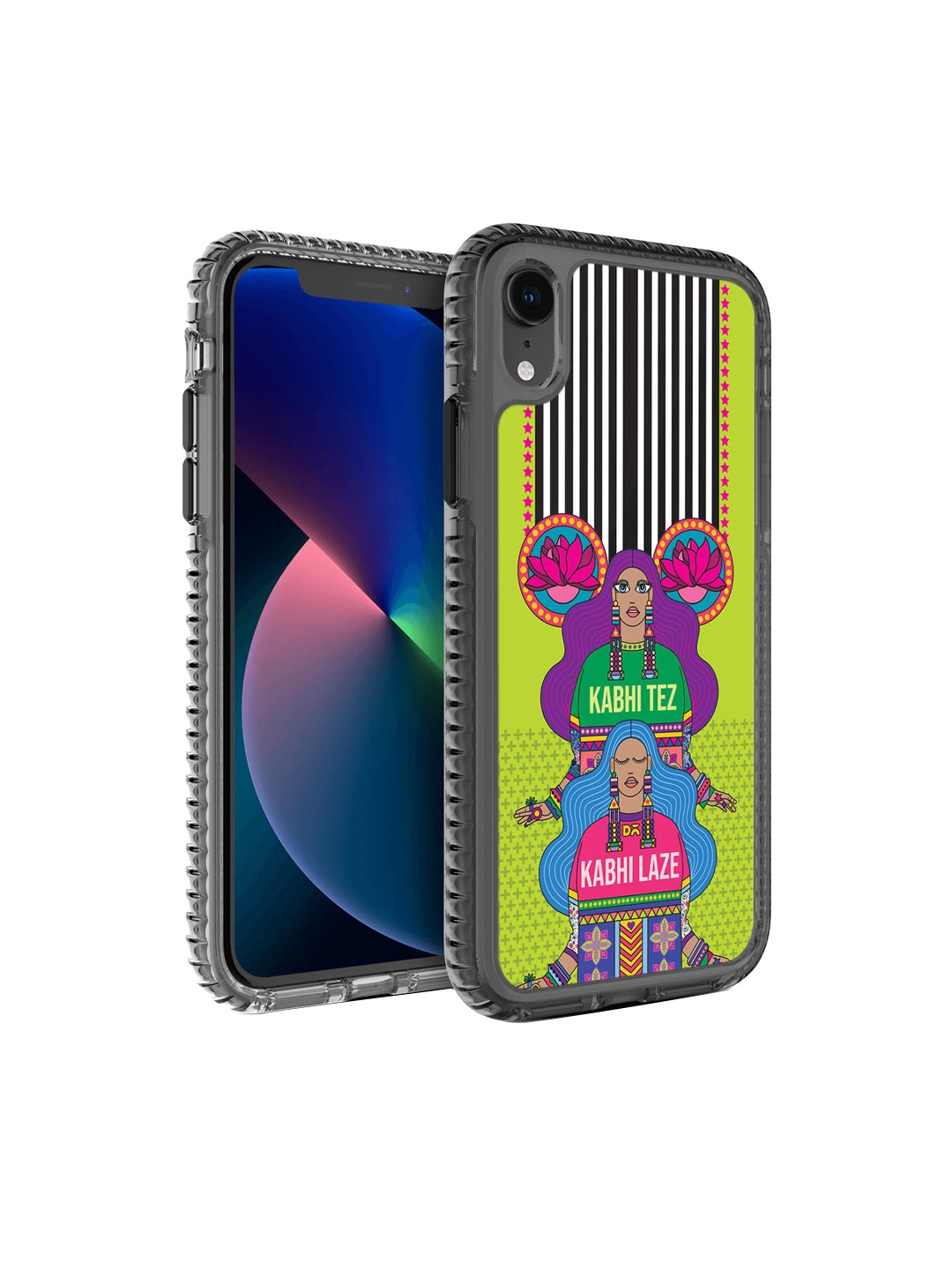 

DailyObjects Green & Pink Tezy Lazy iPhone XR Back Case
