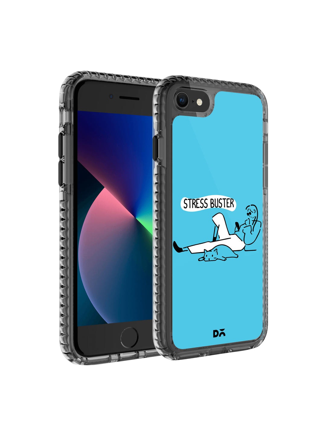 

DailyObjects Blue Stress Buster iPhone 8 Back Case
