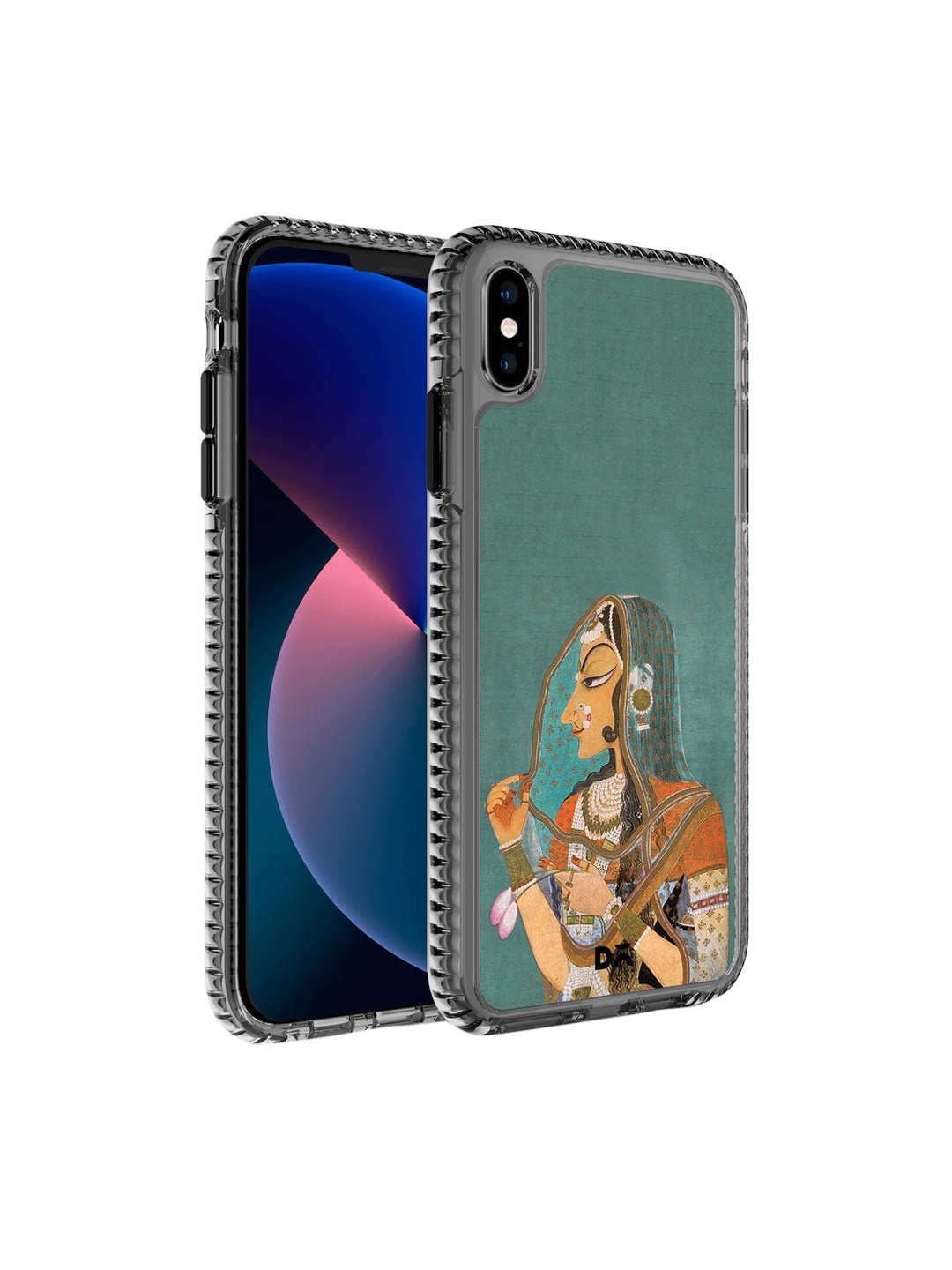 

DailyObjects Green & Red Vieled Woman iPhone XS Max Back Case