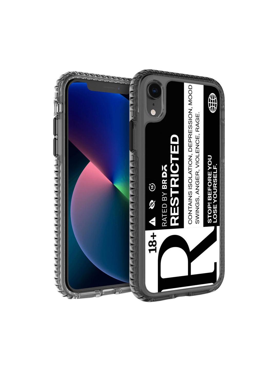 

DailyObjects Black & White Restricted iPhone XR Back Case