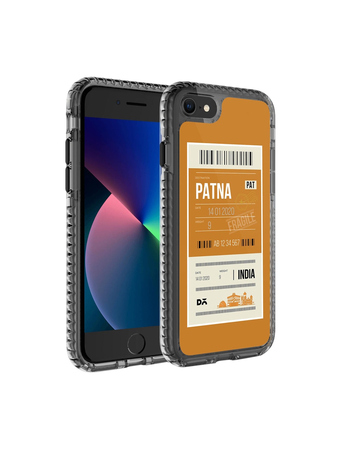 

DailyObjects Mustard Yellow & White Patna City iPhone 8 Back Case
