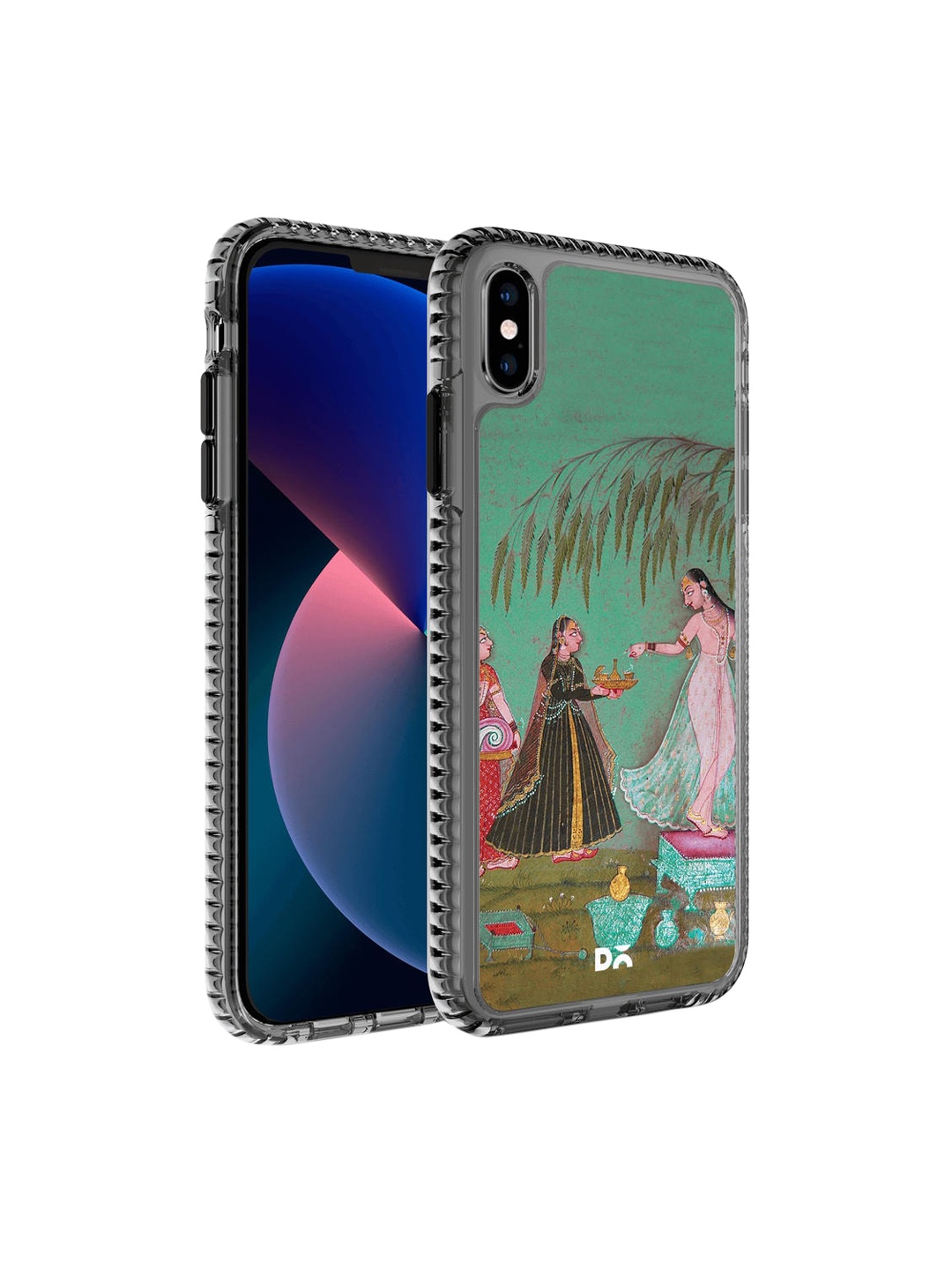 

DailyObjects Unisex Green & Black Printed iPhone XS Max Phone Case