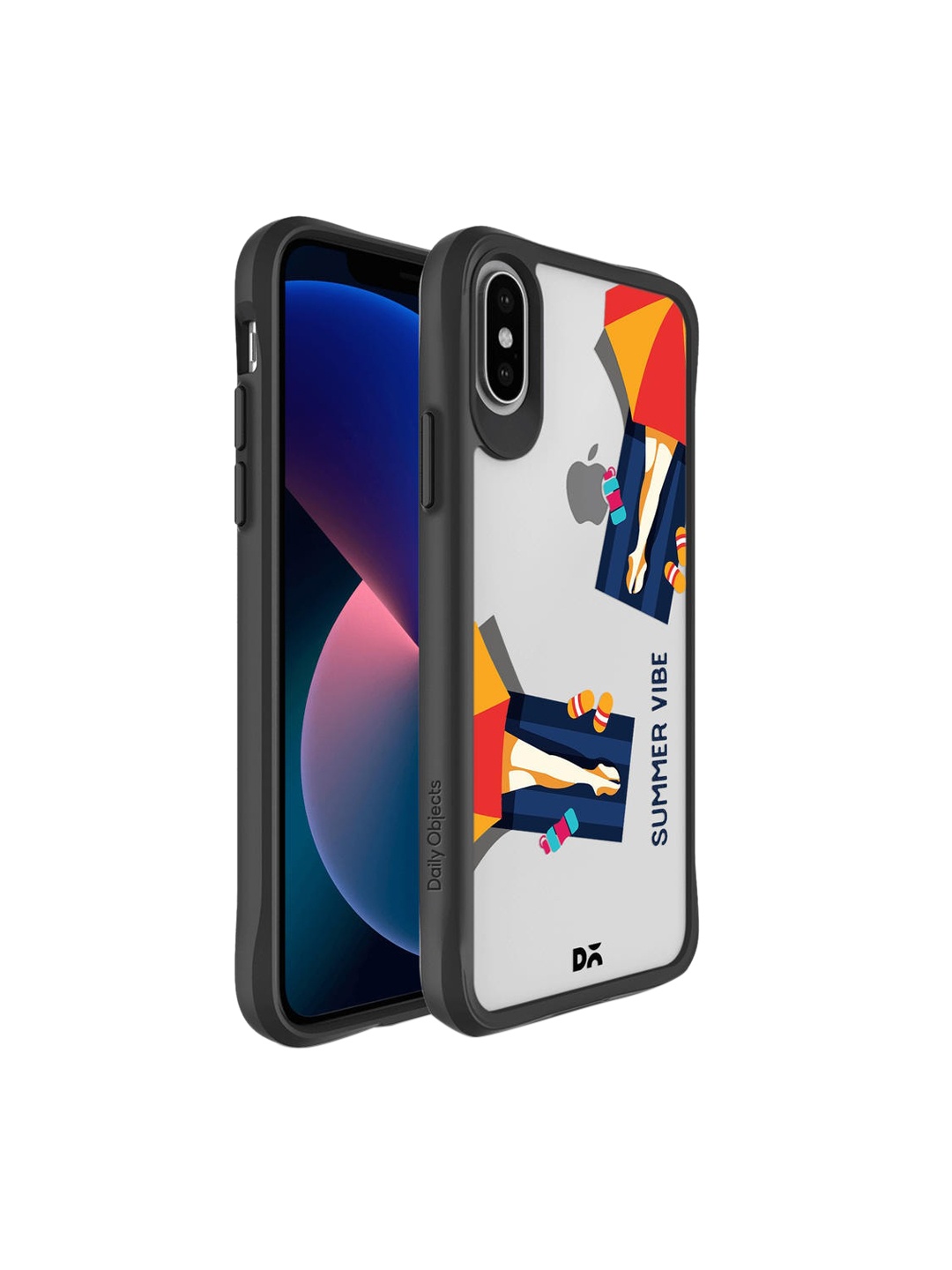 

DailyObjects Black & Orange Summery Vibe iPhone XS Back Case