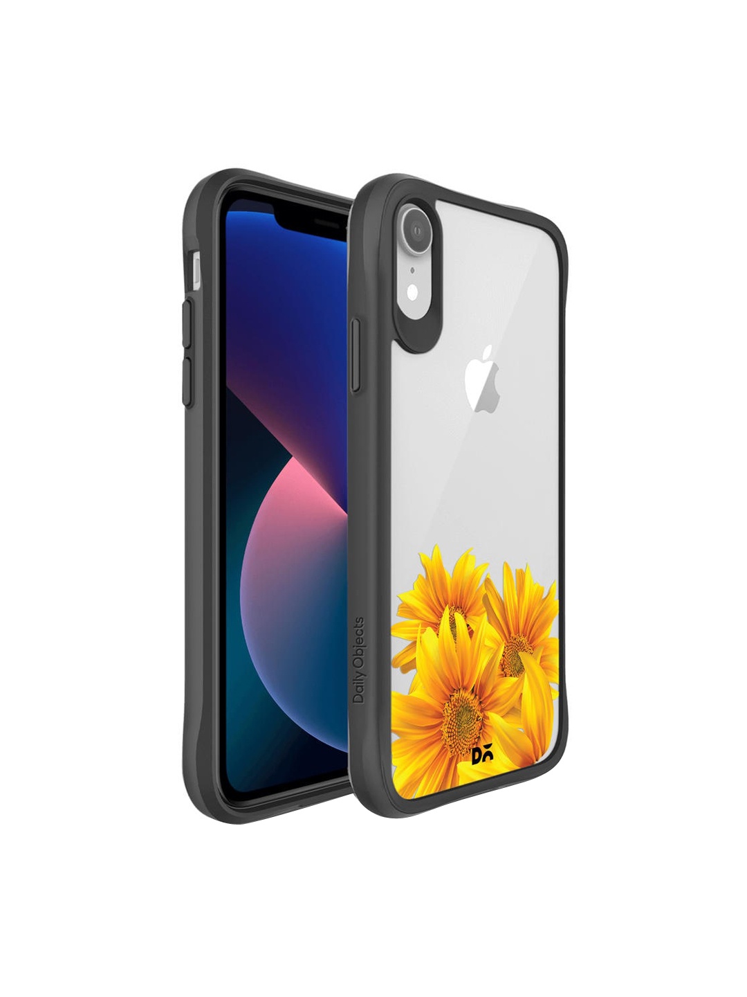 

DailyObjects Black & Yellow Clear Bright Sunflowers iPhone XR Back Case
