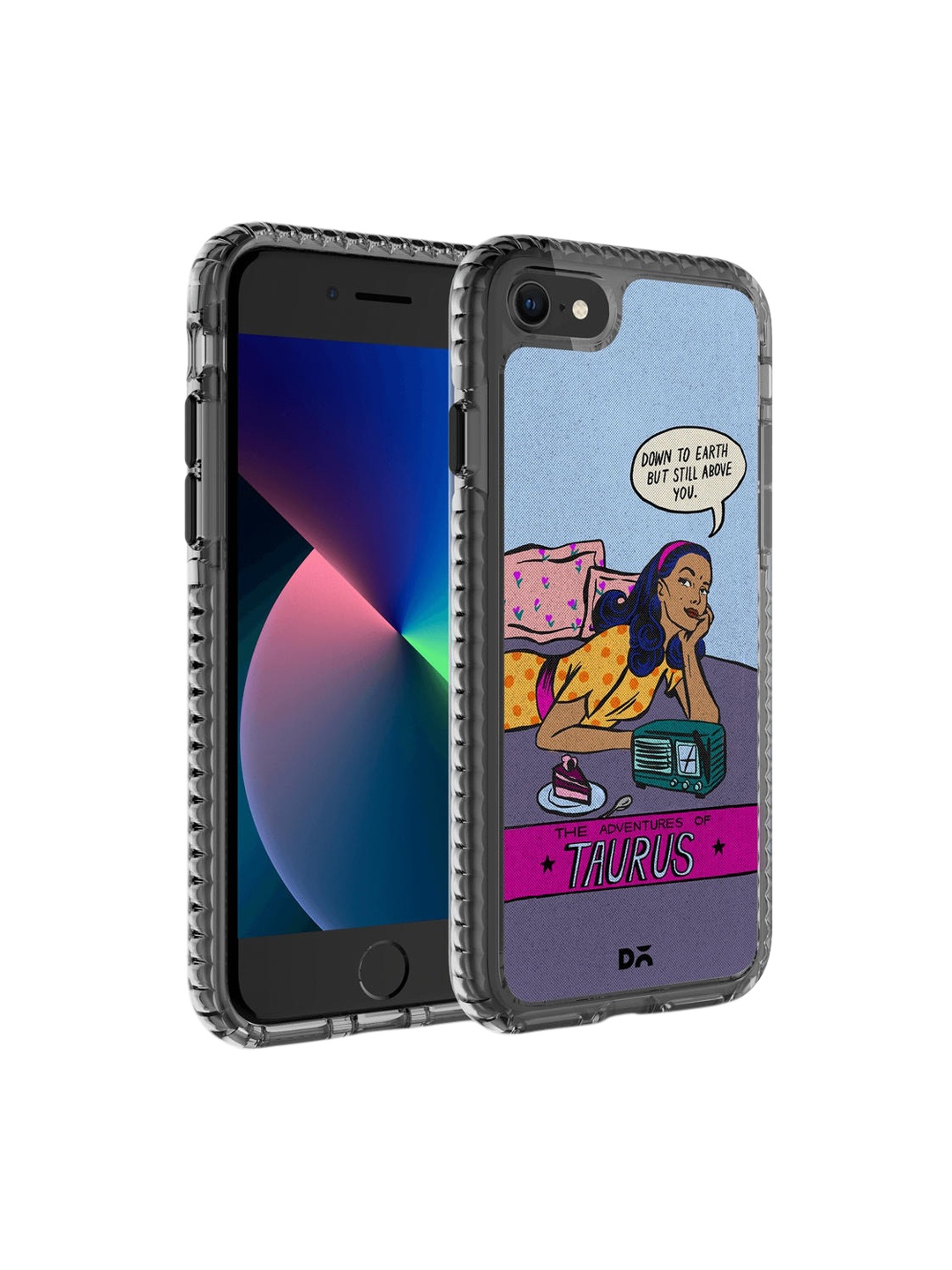 

DailyObjects Blue & Yellow Taurus Stride 2.0 iPhone 8 Back Case