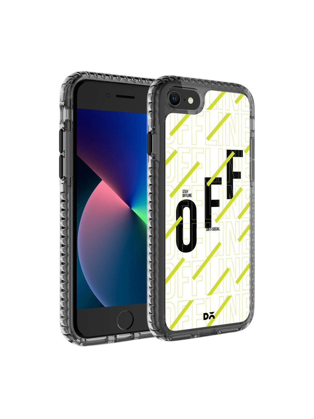 

DailyObjects White & Green Stay Offline iPhone 7 Back Case