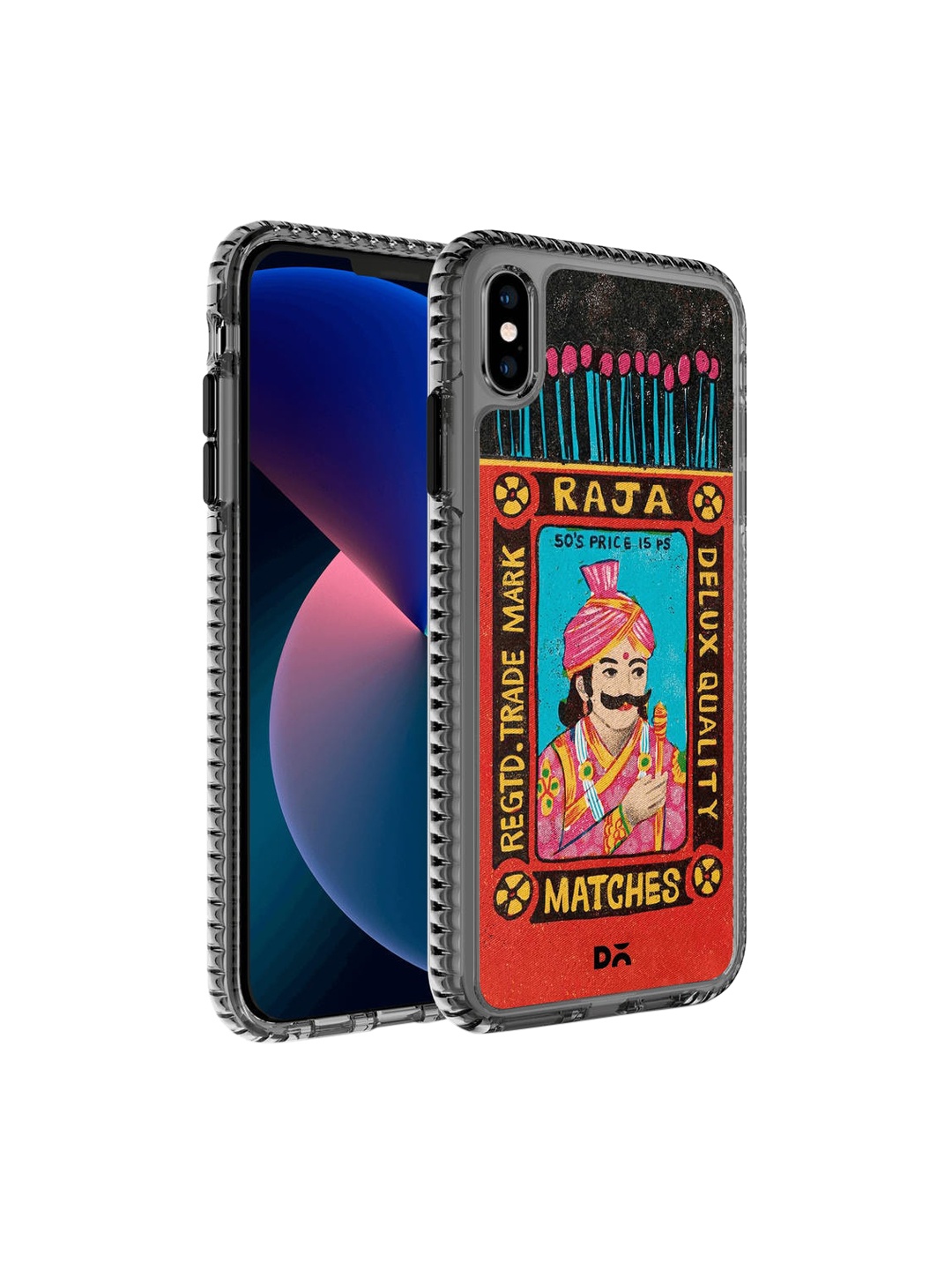 

DailyObjects Black & Red Raja Matchbox iPhone XS Back Case
