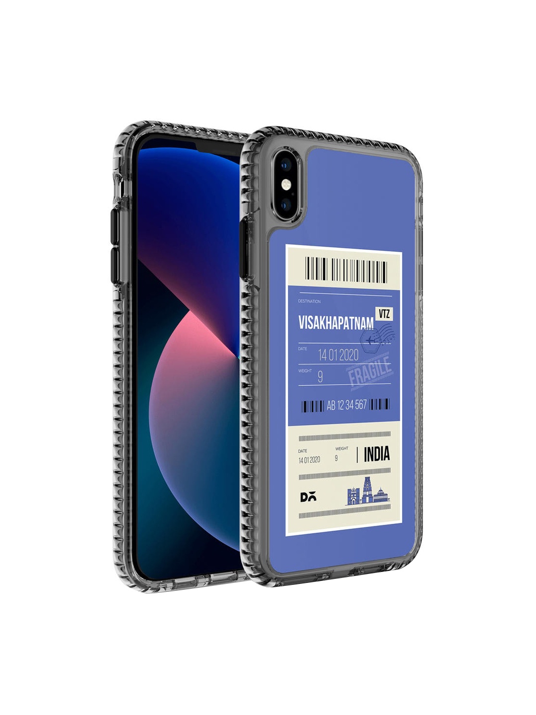 

DailyObjects Blue & White Visakhapatnam City Tag Stride 2.0 iPhone XS Back Case