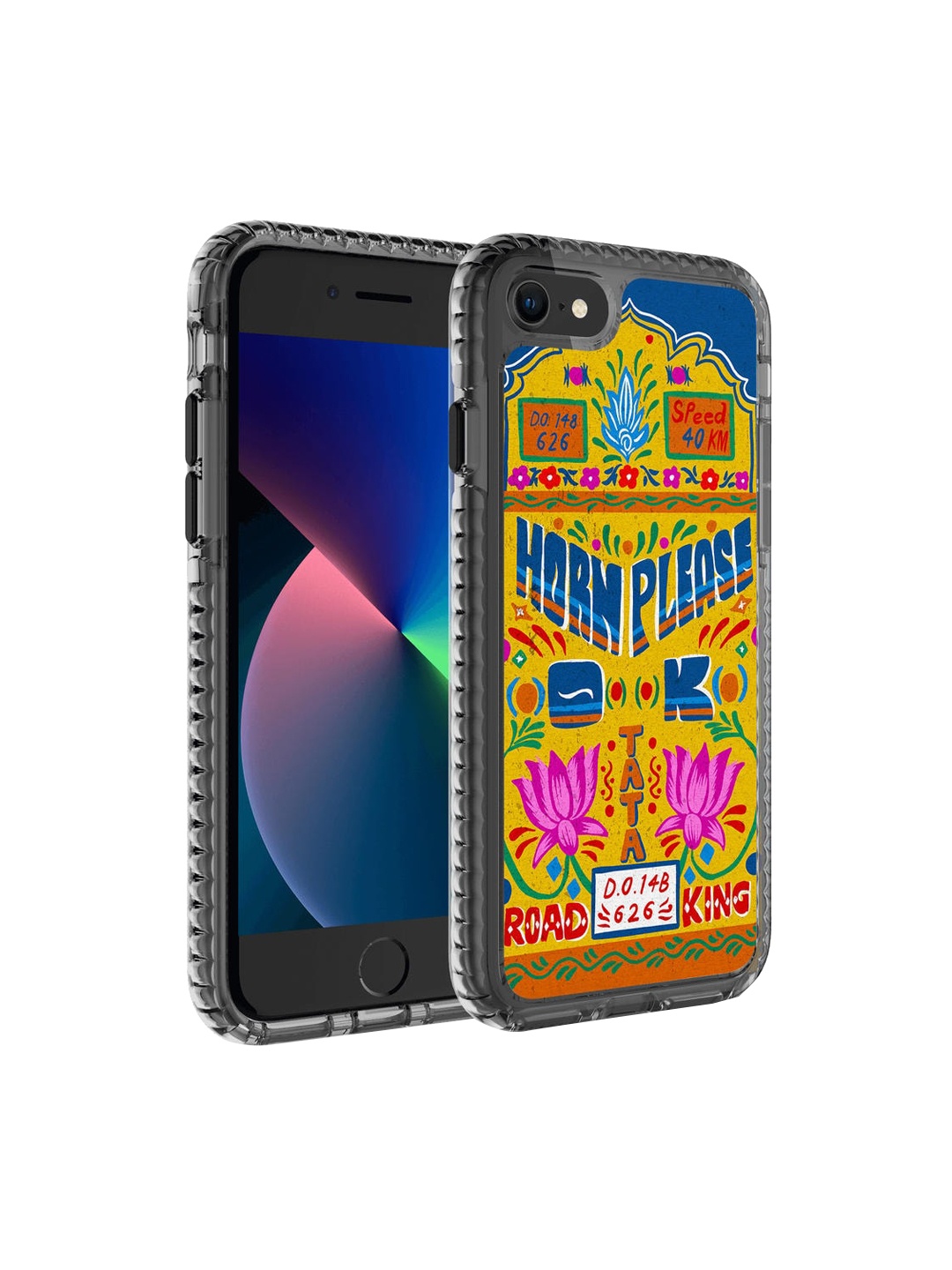 

DailyObjects Yellow & Blue Road King Truckback iPhone 7 Back Case