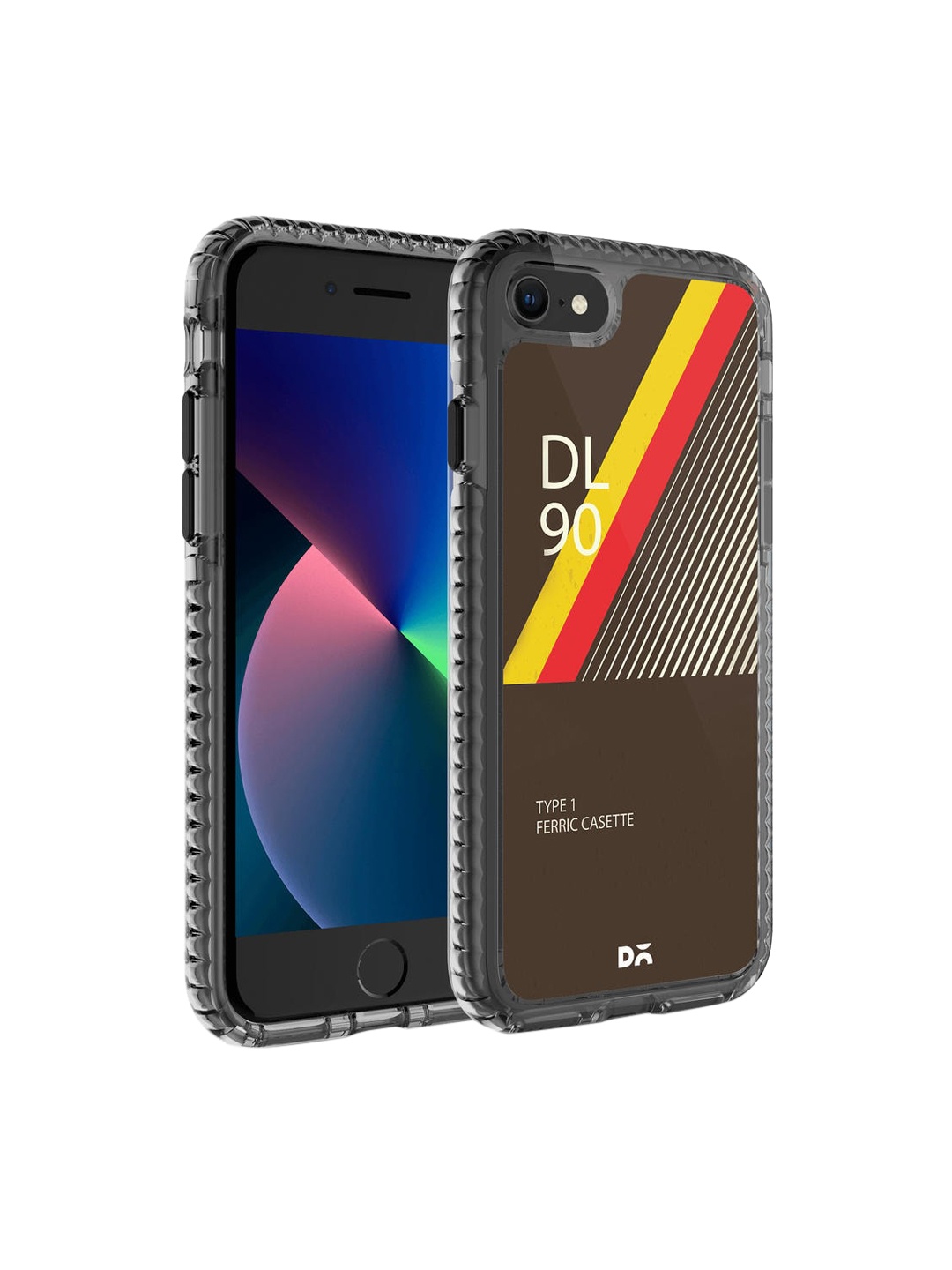 

DailyObjects Black & Yellow Printed iPhone 8 Phone Case