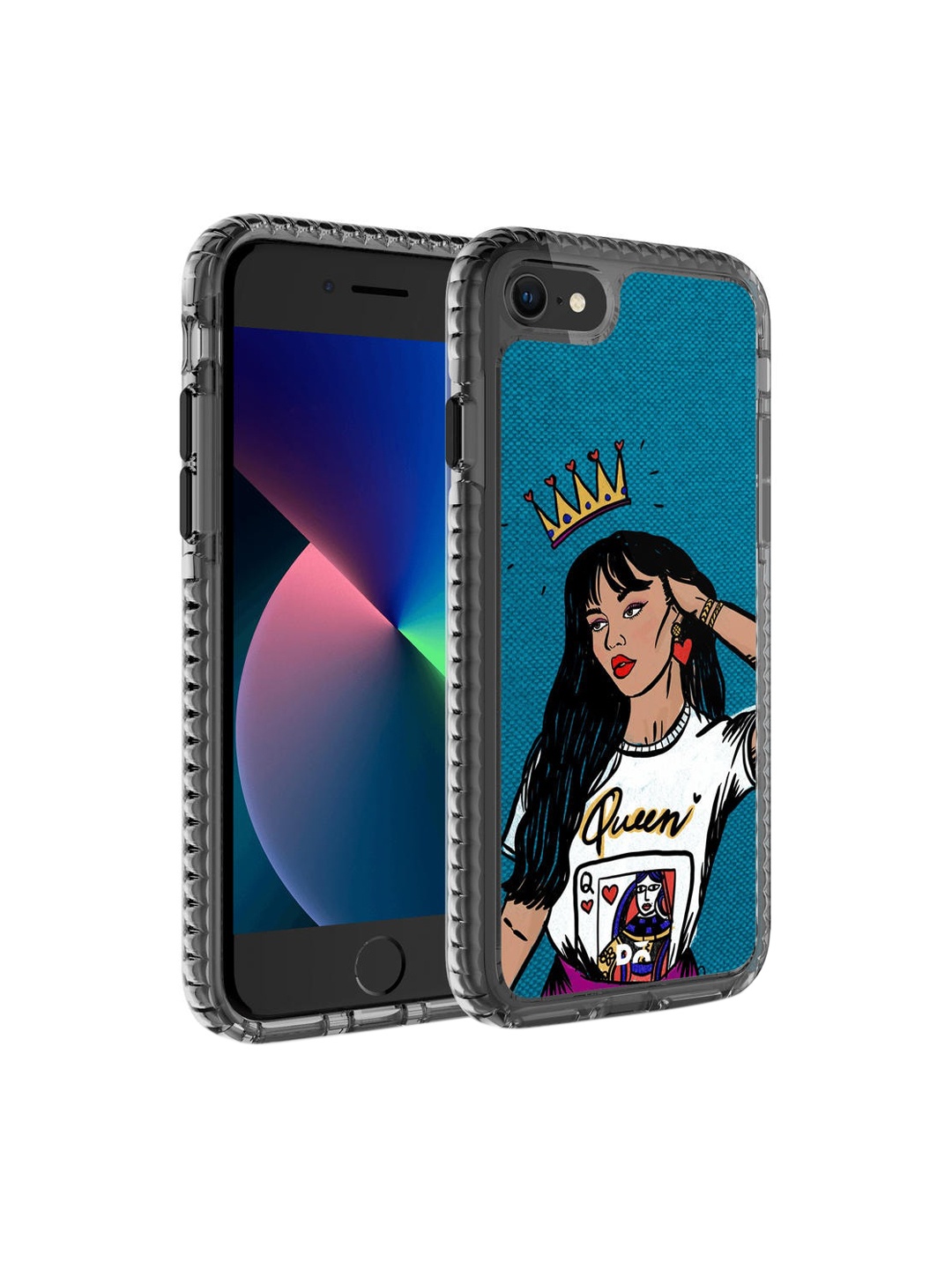 

DailyObjects Blue & White Queen Babe iPhone 7 Back Case