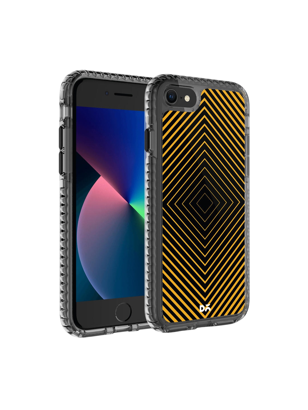 

DailyObjects Yellow & Black Rhombus Ochre iPhone 7 Mobile Case