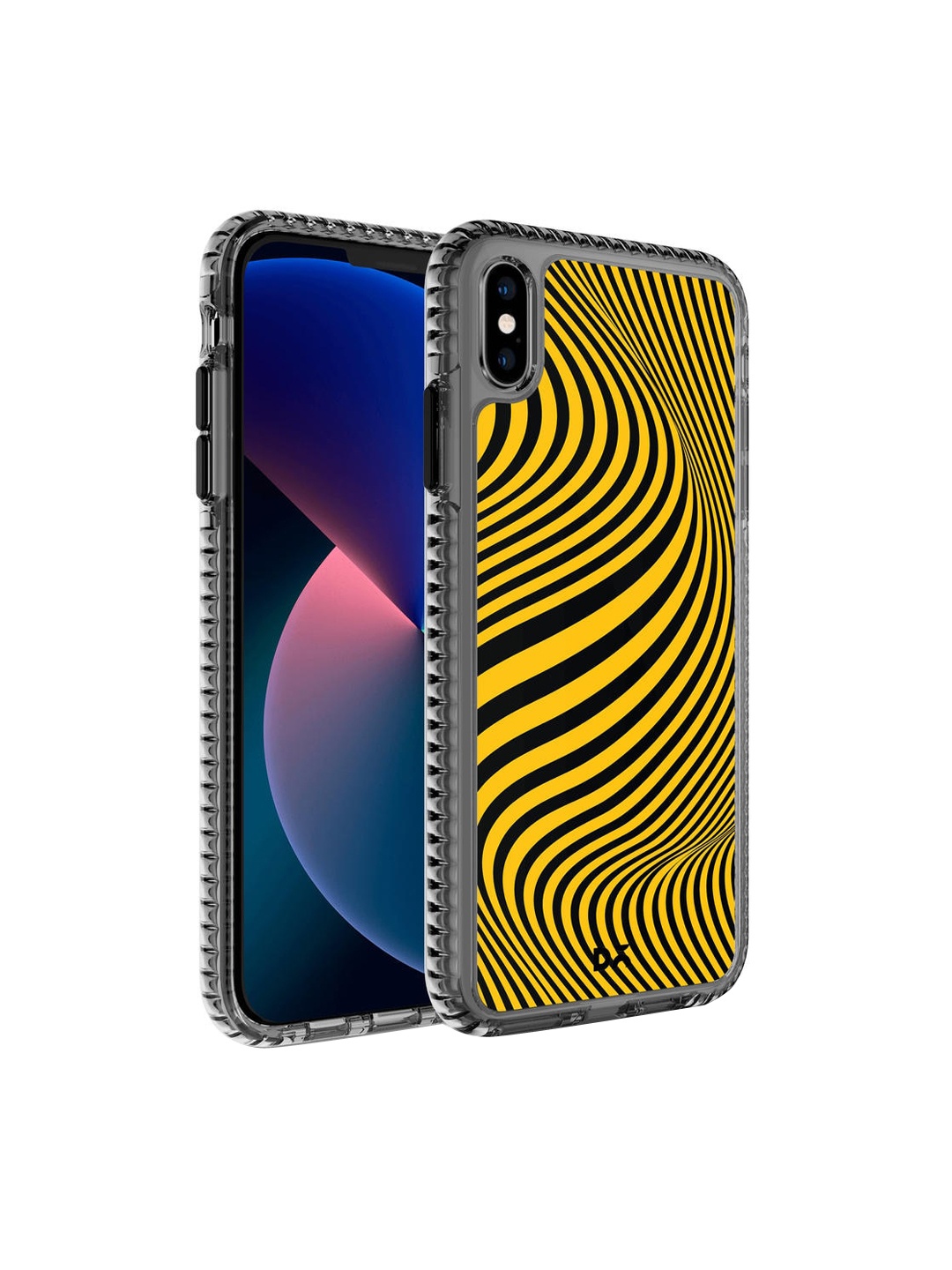 

DailyObjects Yellow Ochre Waves Stride 2.0 iPhone XS Max Case Cover