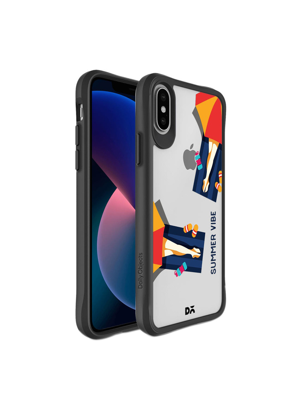 

DailyObjects White & Yellow Summery Vibe iPhone X Back Case