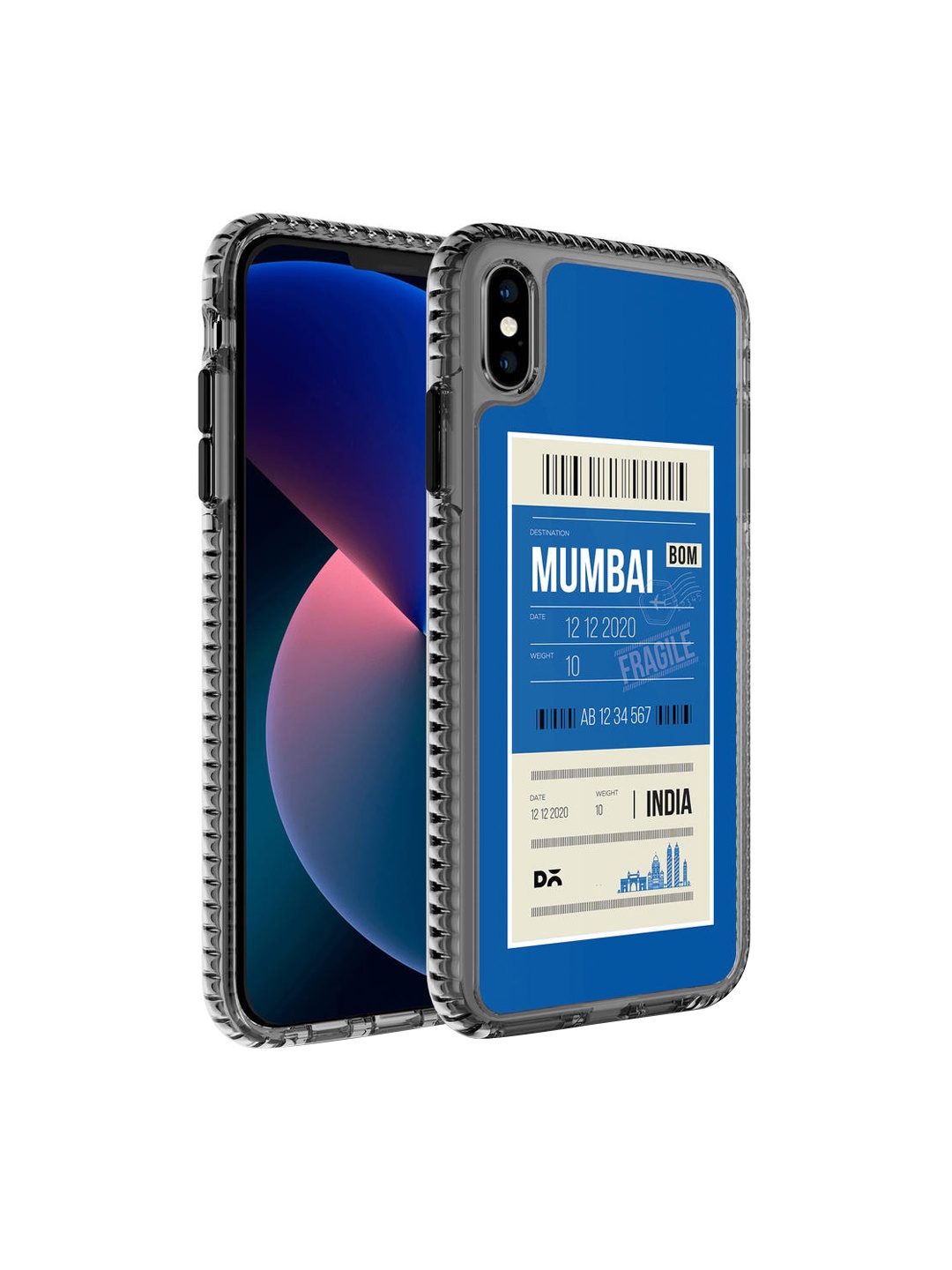 

DailyObjects Blue & White Mumbai City Tag iPhone XS Max Back Case