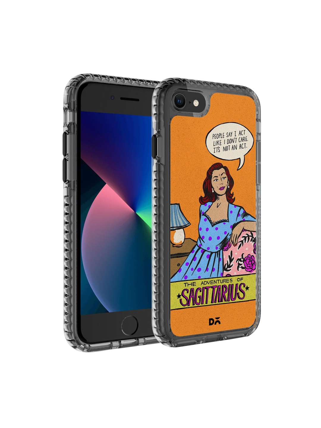 

DailyObjects Orange Printed Sagittarius Stride iPhone 7 Back Case