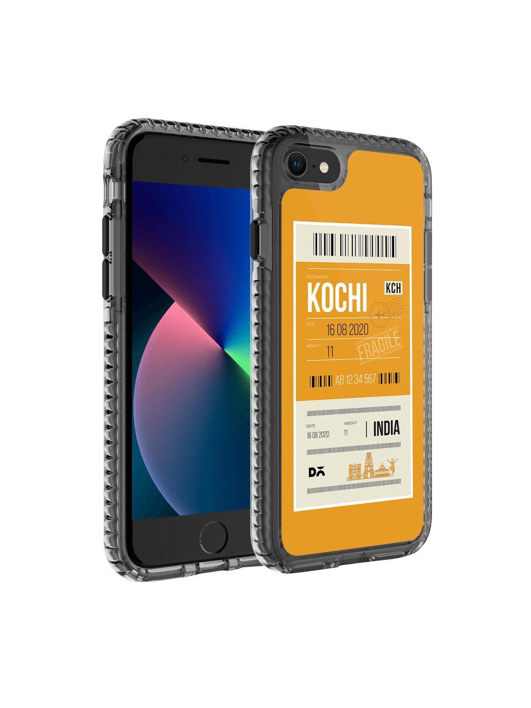 

DailyObjects Yellow & White Kochi City Tag iPhone 8 Back Case