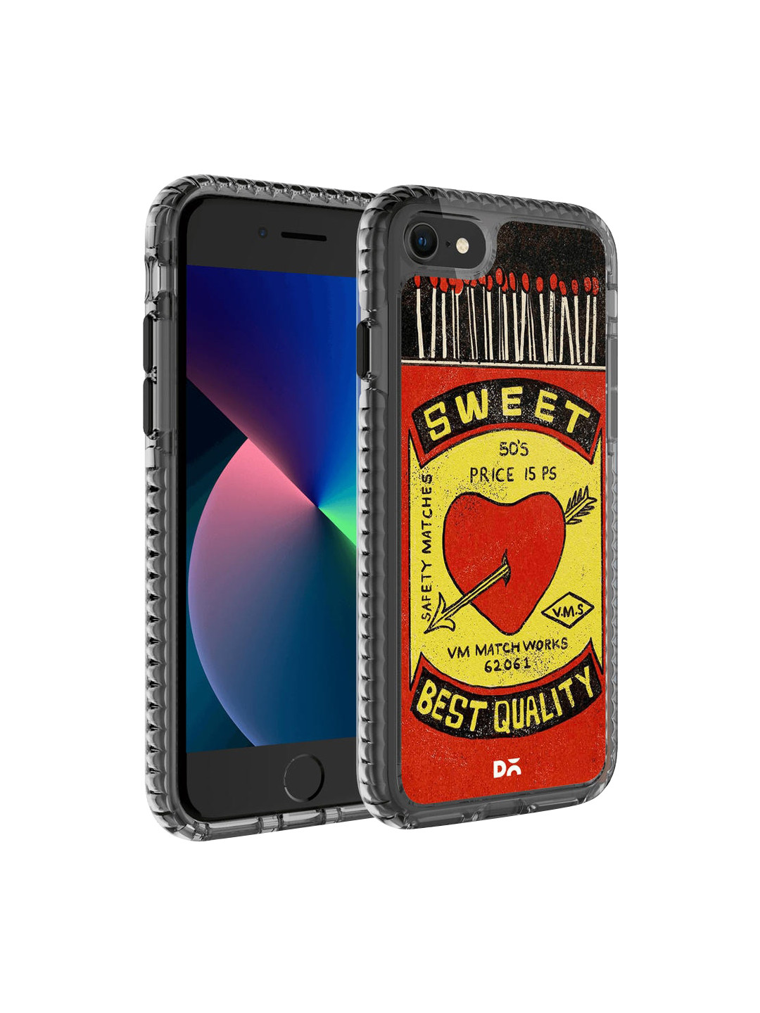 

DailyObjects Black & Red Sweet Matchbox iPhone 7 Back Case