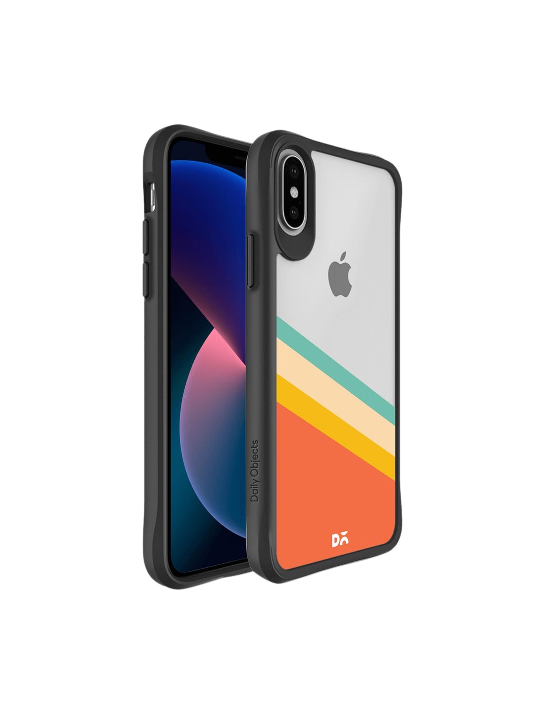 

DailyObjects Black & White Tropical Angles Printed iPhone XS Max Back Case