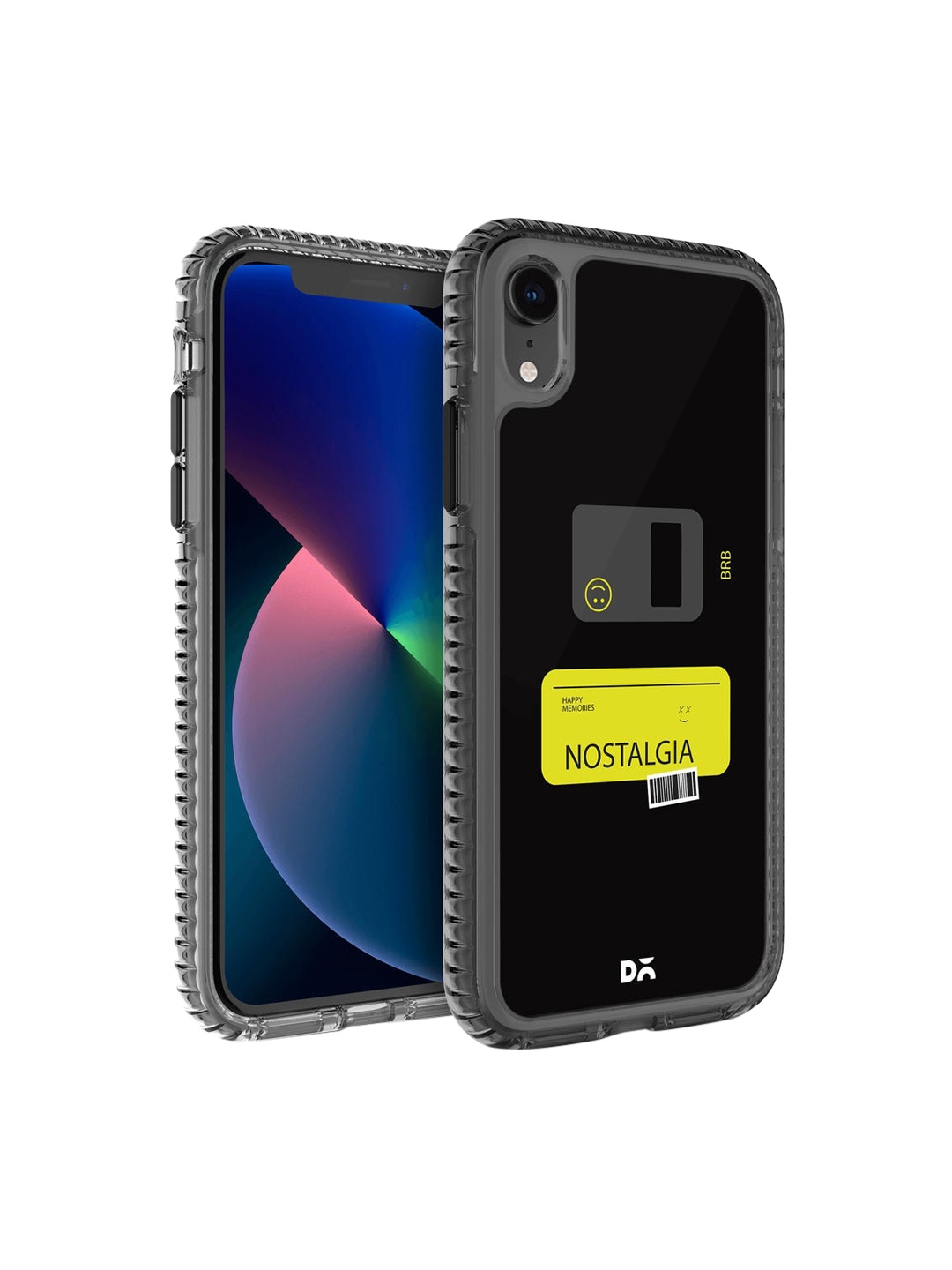 

DailyObjects Black & Yellow Nostalgia BRB Stride 2.0 iPhone XR Back Case