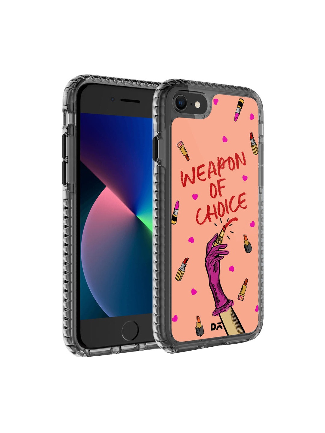 

DailyObjects Pink & Red Weapon of Choice iPhone 8 Mobile Case