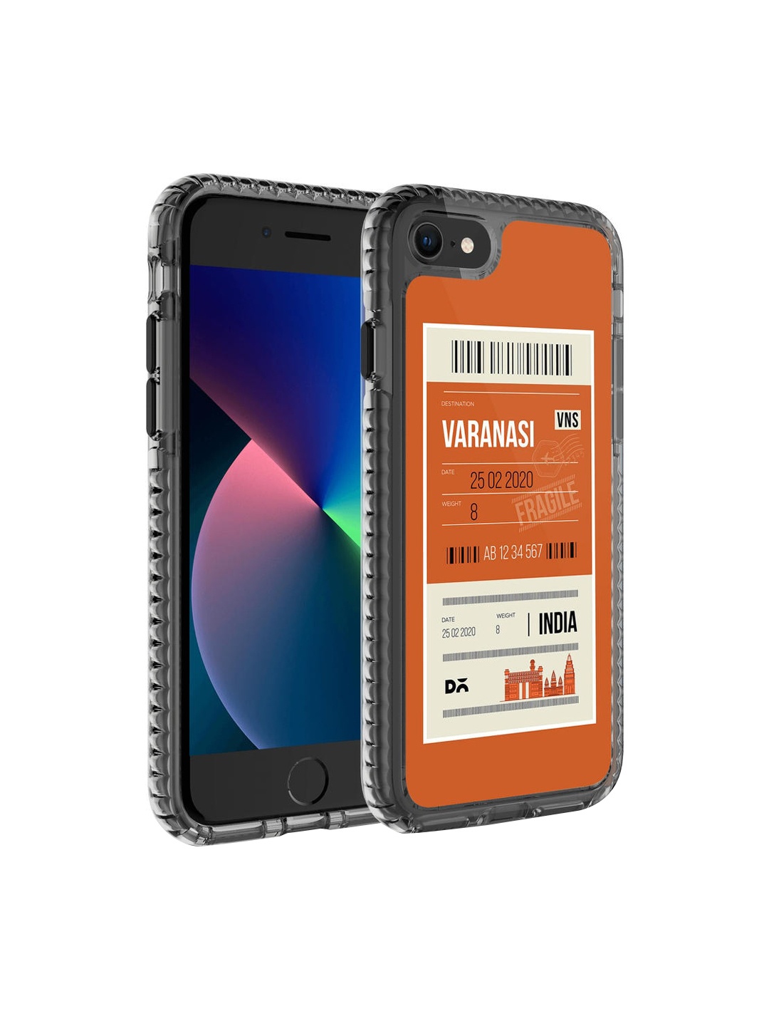 

DailyObjects Orange-Coloured Printed Varanasi City iPhone SE 2020 Back Case