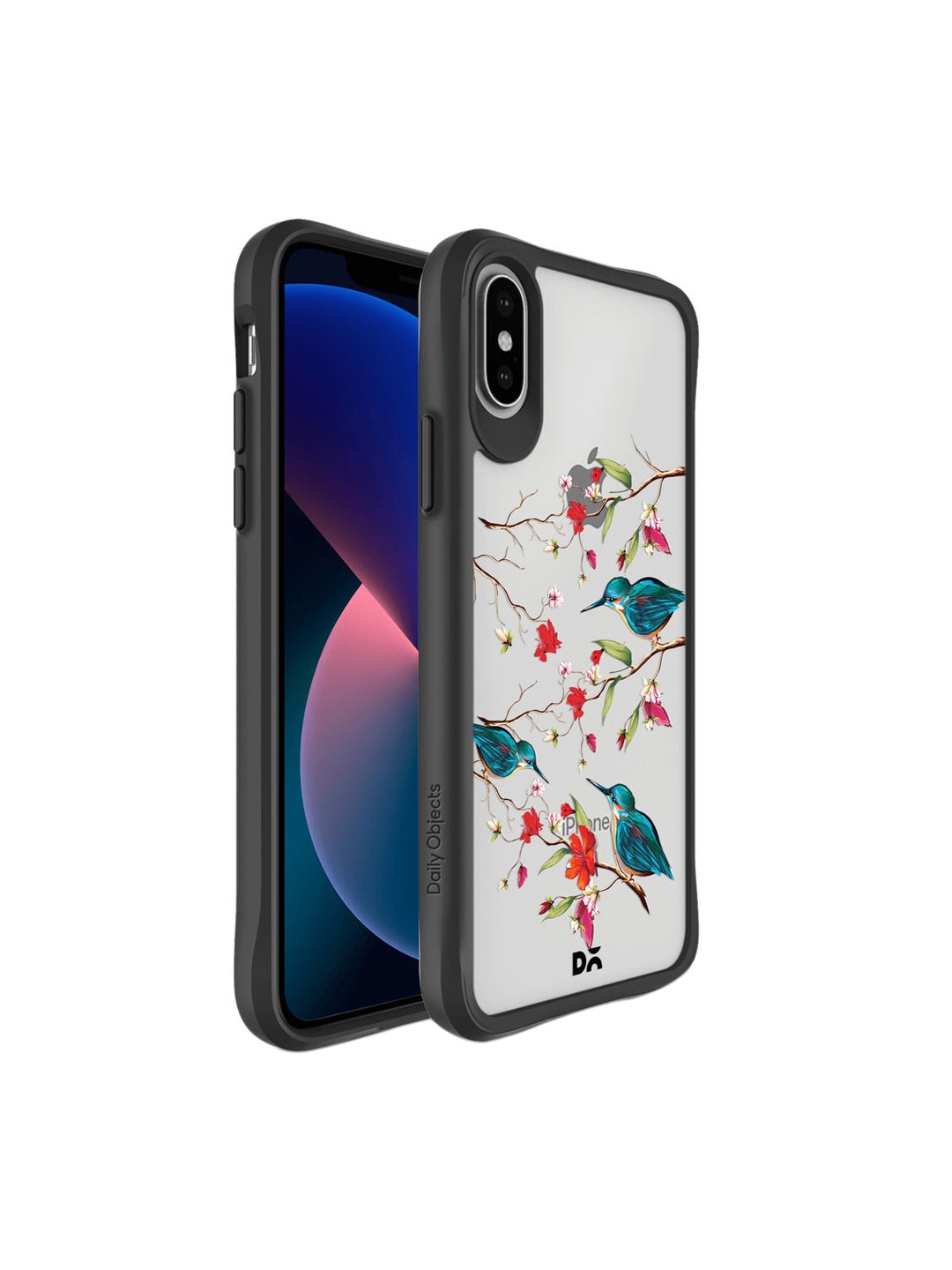 

DailyObjects Black & White Melody Birds iPhone XS Max Back Case