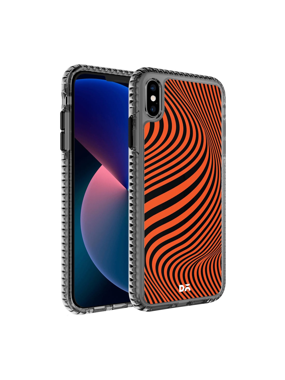 

DailyObjects Orange-Colored Tangerine Waves Stride 2.0 iPhone X Max Case Cover