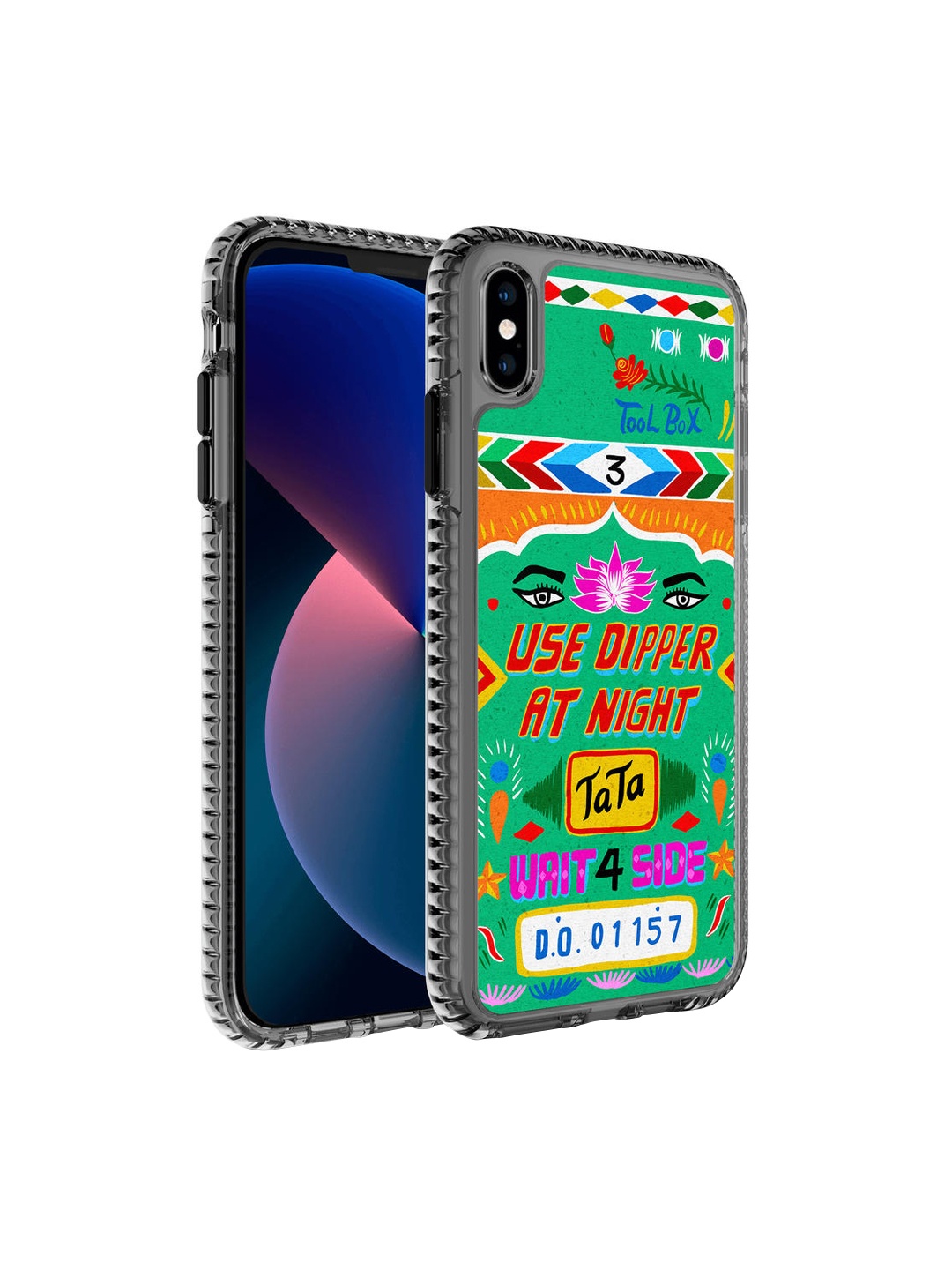 

DailyObjects Green & Red Nasheele Naina Truckback iPhone XS Back Case