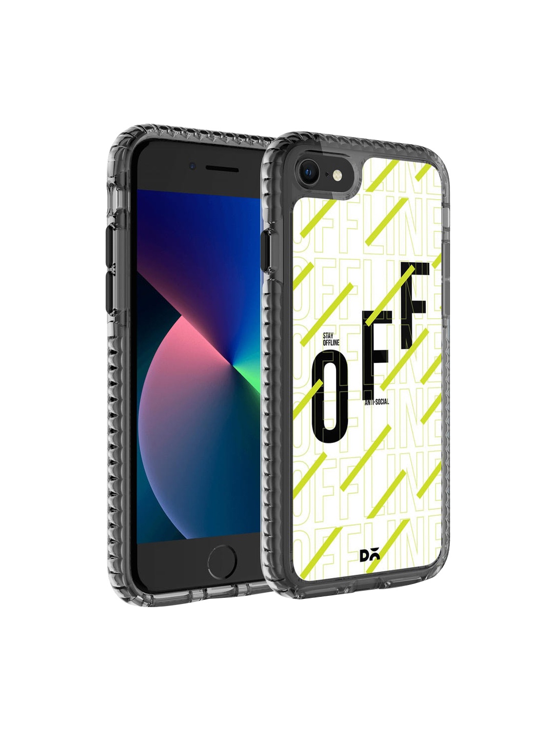 

DailyObjects Off-White & Black Stay Offline iPhone 8 Mobile Case