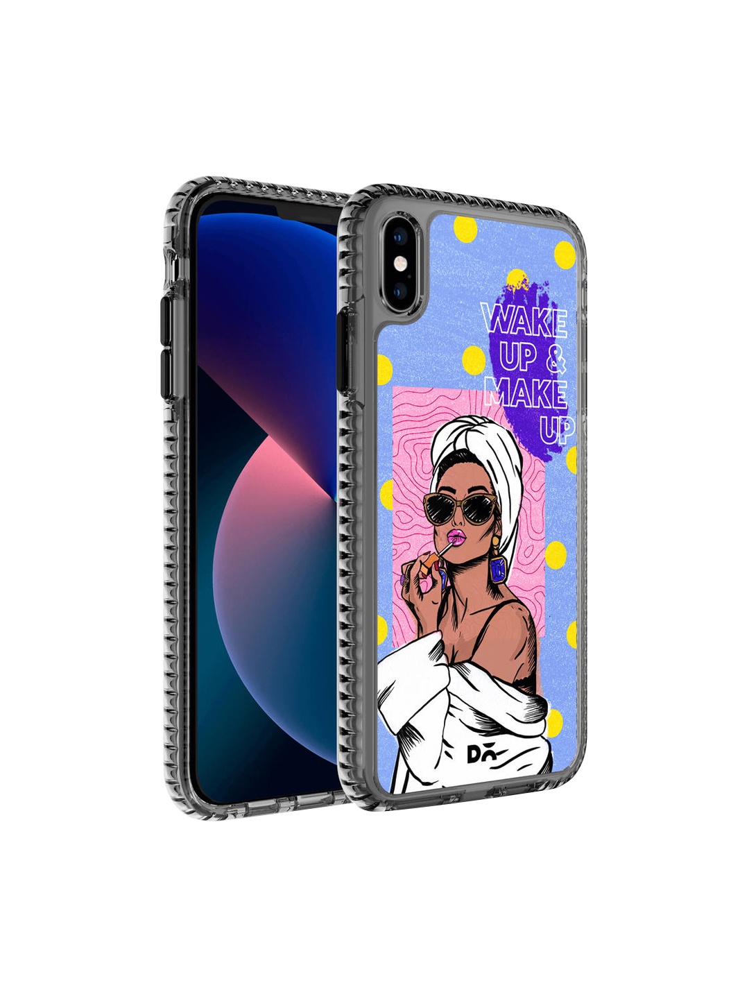 

DailyObjects Blue & Pink MakeUp Ritual iPhone X Back Case